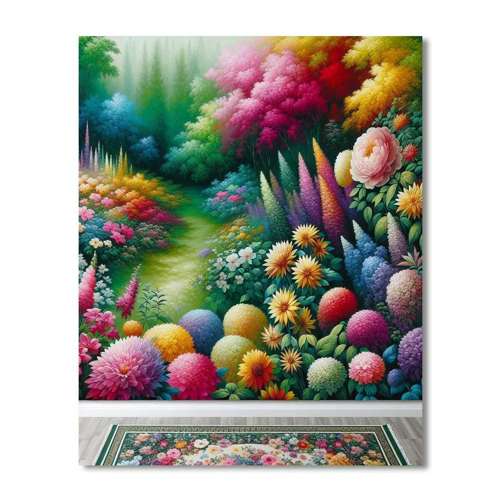 Delightful Summer Garden Numbered Painting Kits