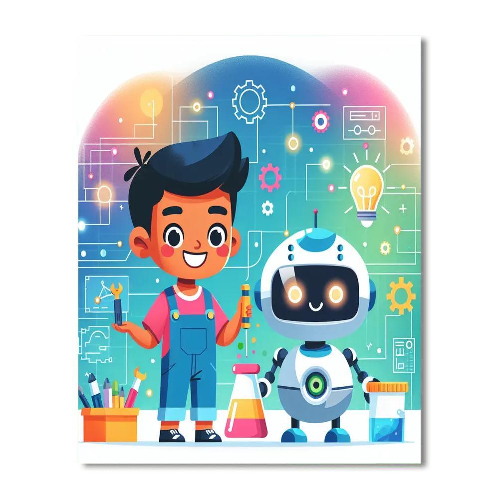 Robot Adventure Zone Paint By Numbers Kits