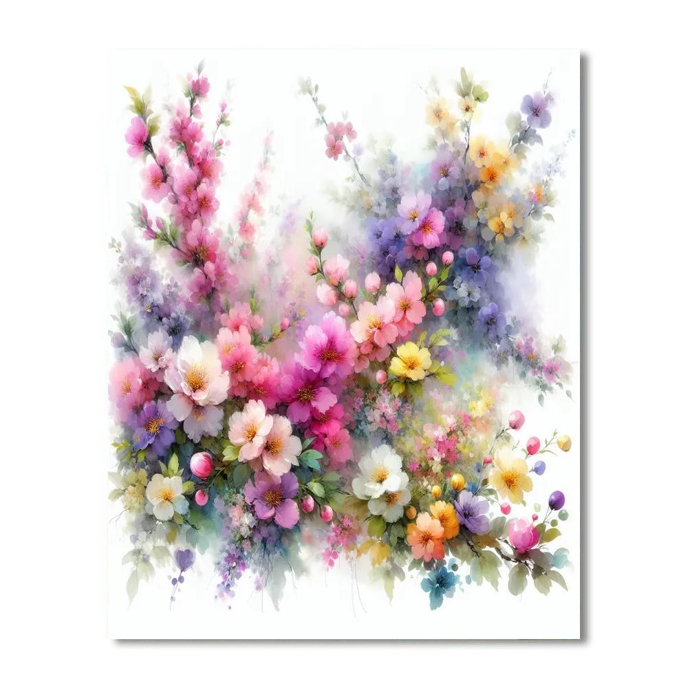 Blossoms Of Springtime Paint By Numbers Art
