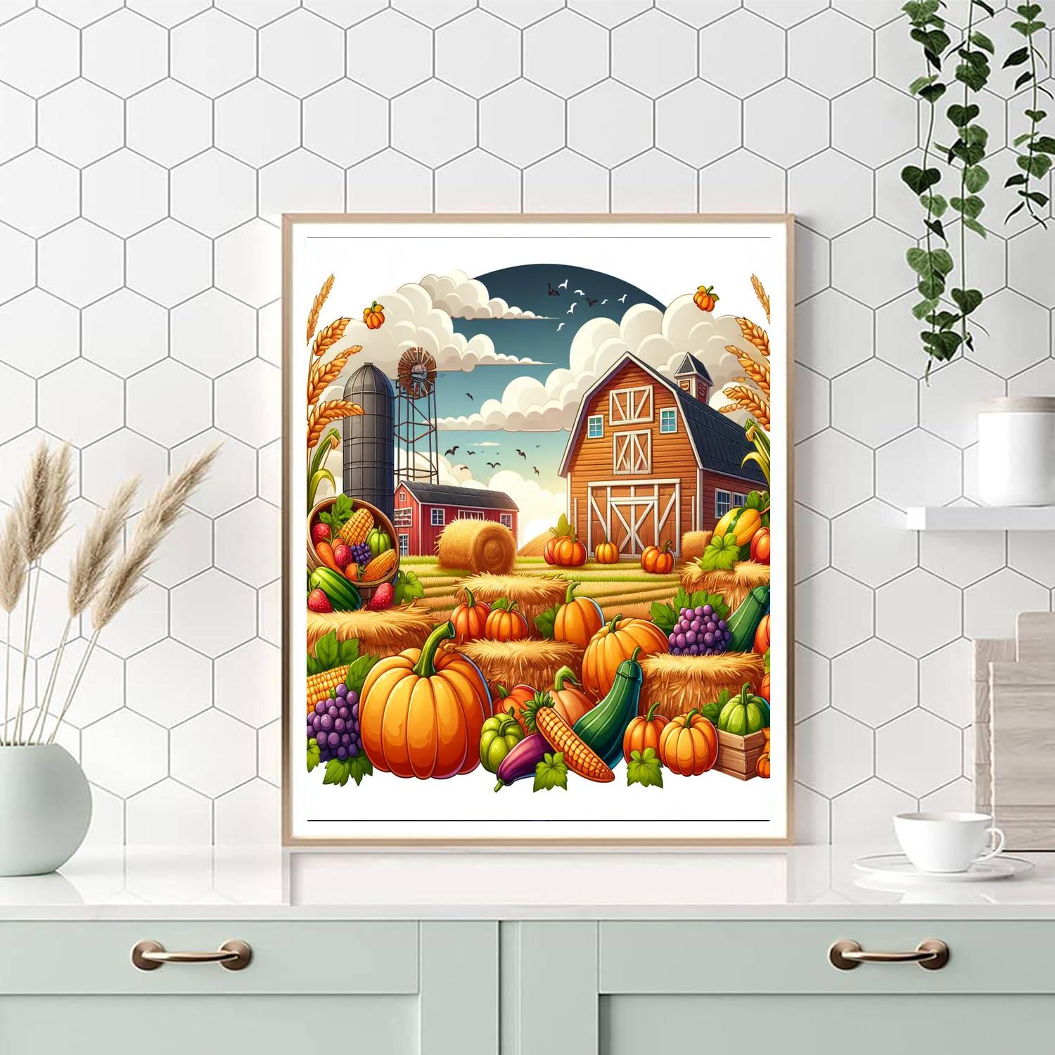 Harvest Festival Time Numbered Painting Kits