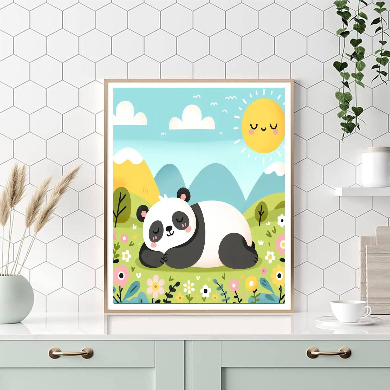 Sunny Meadows With Lazy Panda Paint By Numbers Kits
