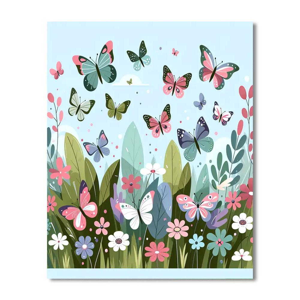 Blissful Butterflies Numbered Painting Kits