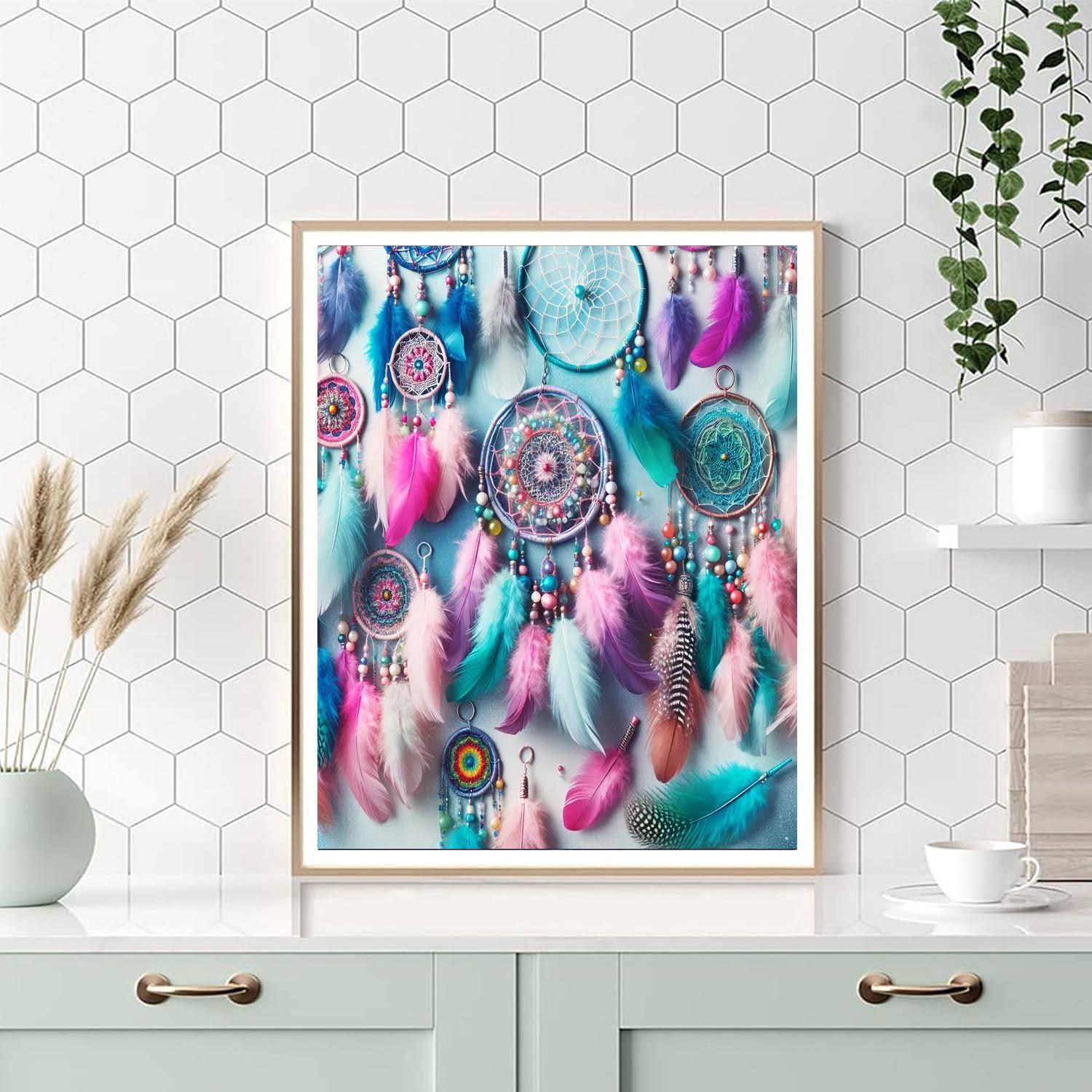 Whimsical Dream Catchers DIY Paint By Numbers