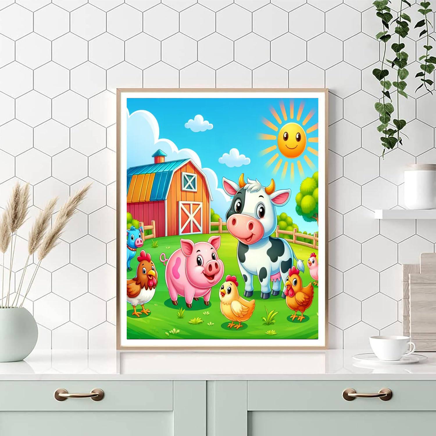 Friendly Farm Fun Paint By Color