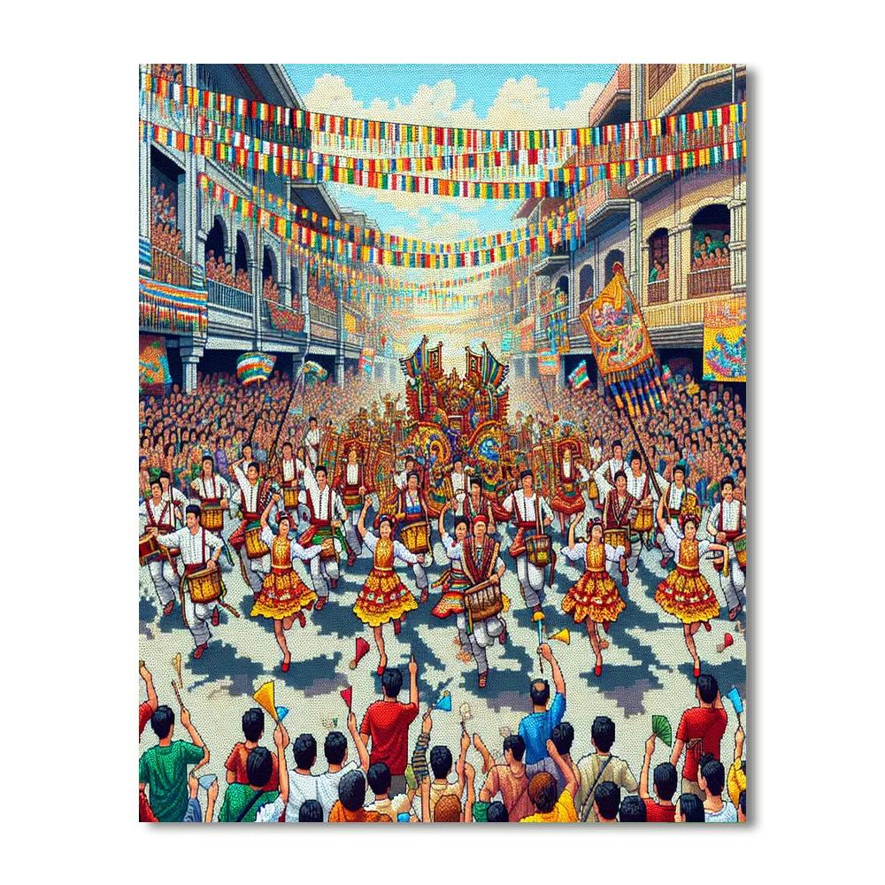 Sinulog Festival - Cebu City Paint By Numbers Art
