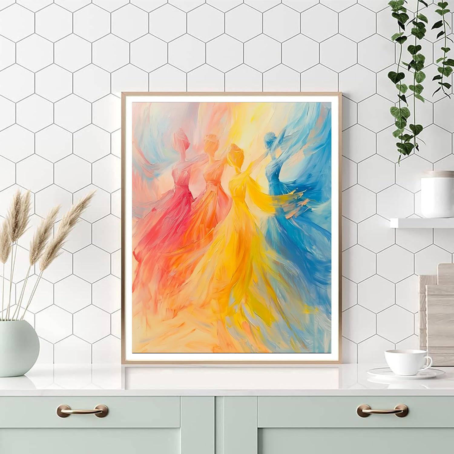 Edgar Degas Inspired Radiant Serenity  DIY Paint By Numbers