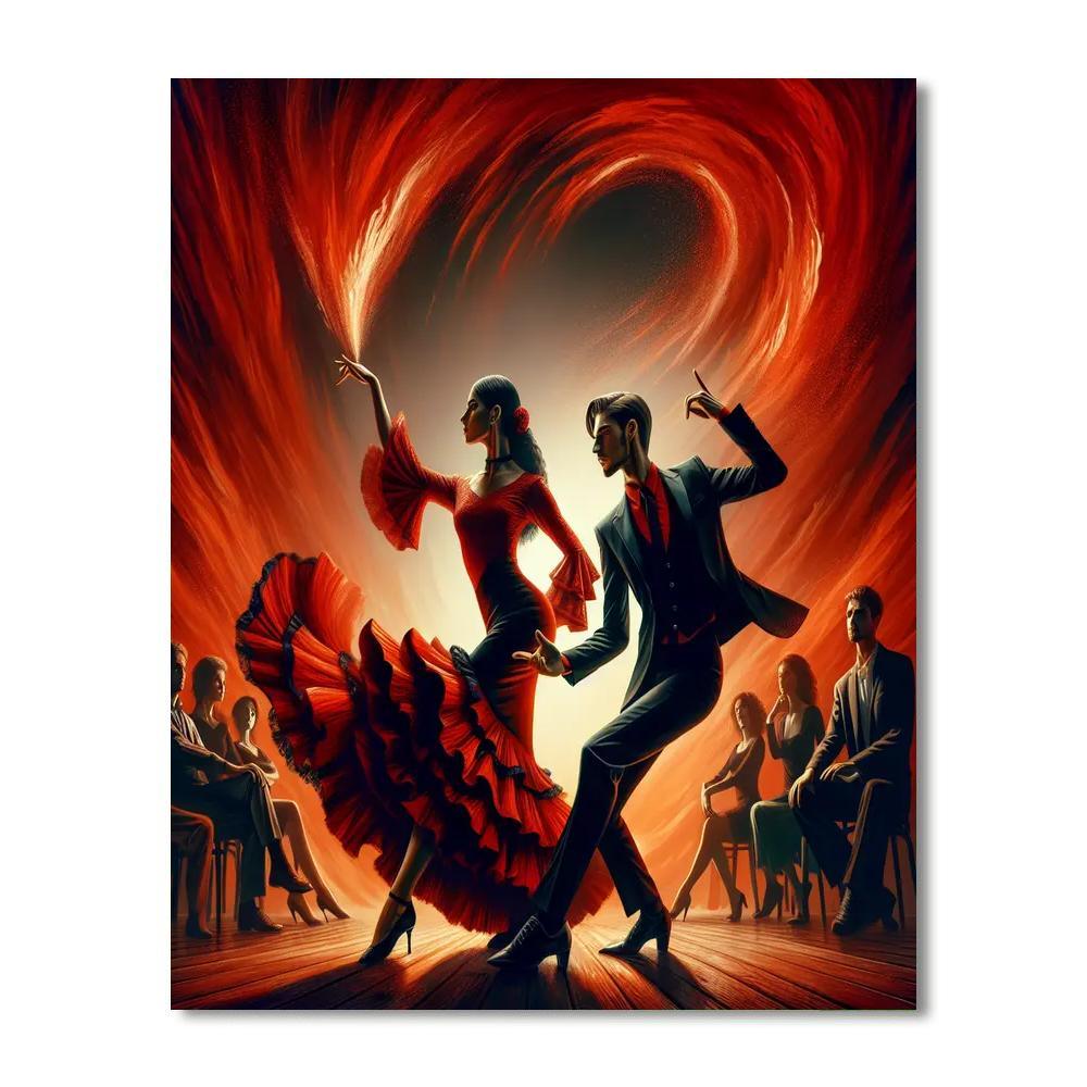 Vibrant Flamenco Fiesta Painting By Numbers Kit