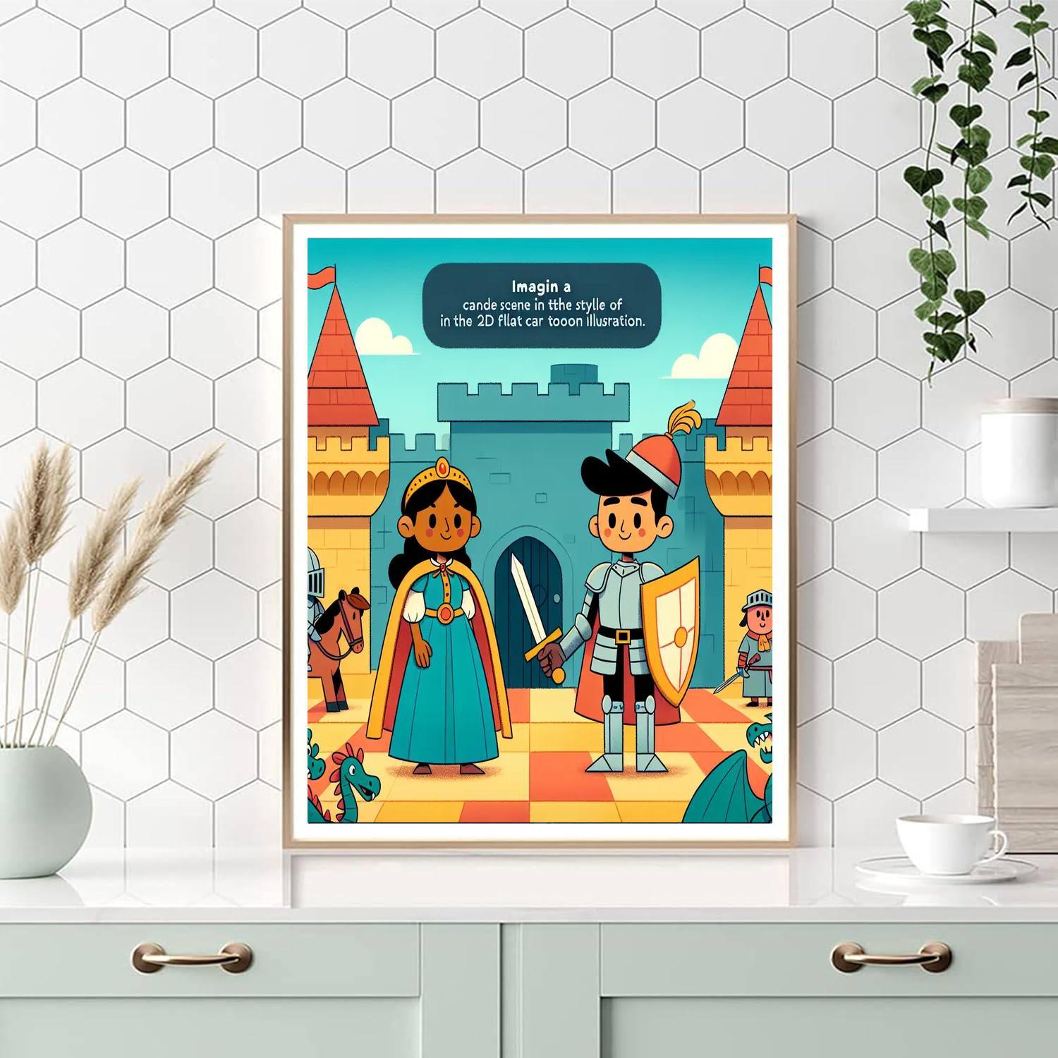 Brave Knights' Castle Defense Paint By Numbers Kits