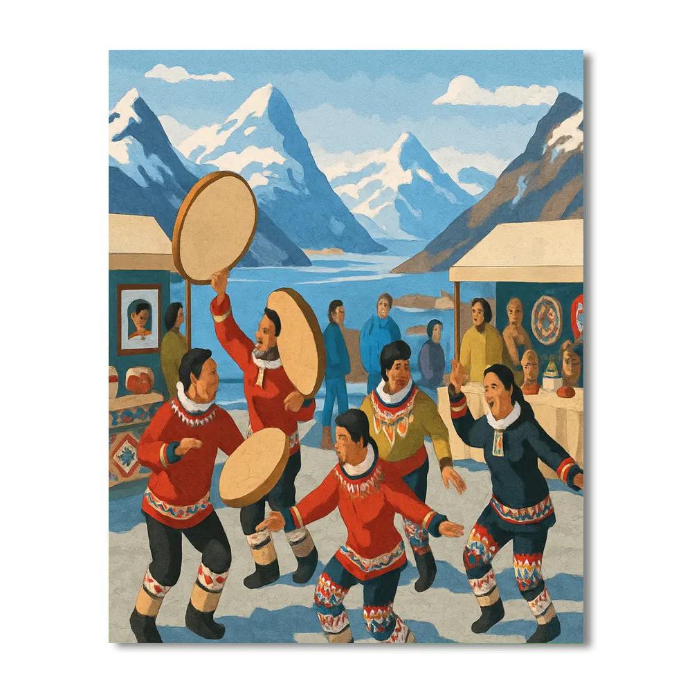 Festival Of The North Atlantic - Greenland Paint By Numbers Kits