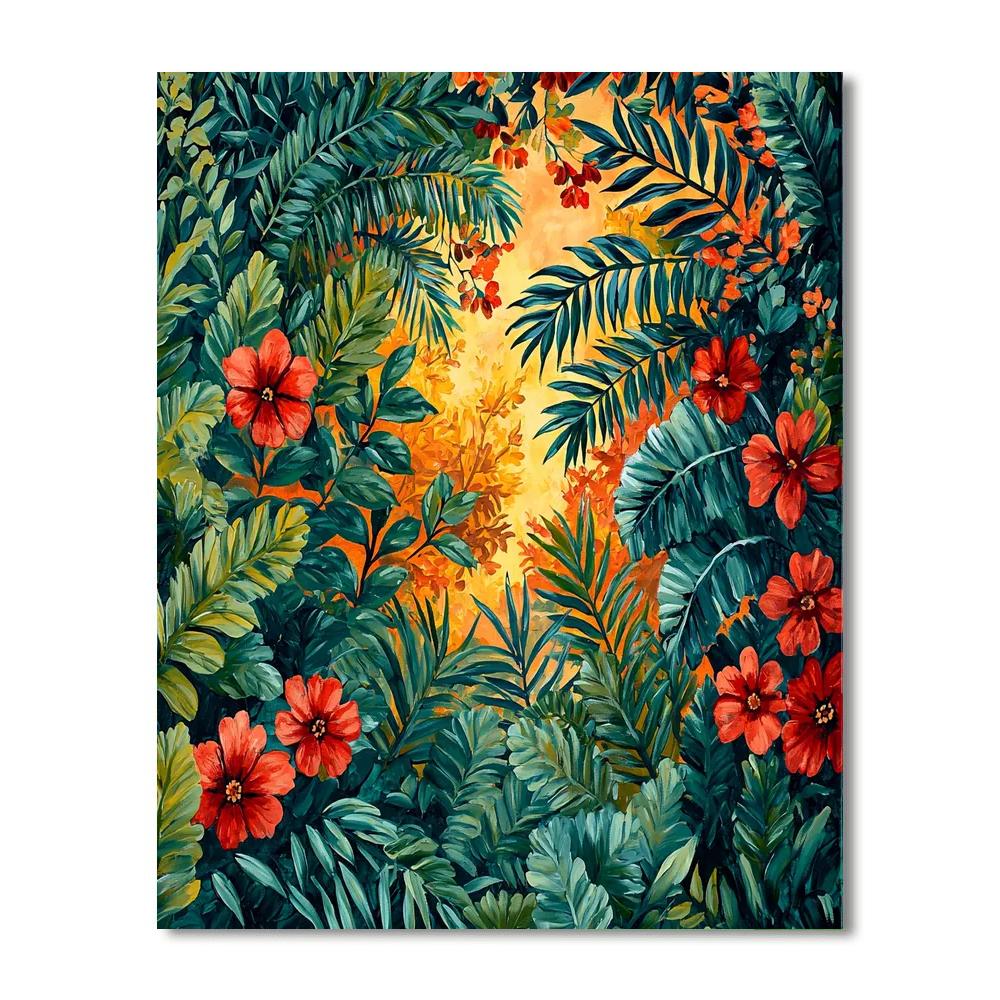 Frida Kahlo Inspired Whispers Of The Jungle  Painting By Numbers Kit