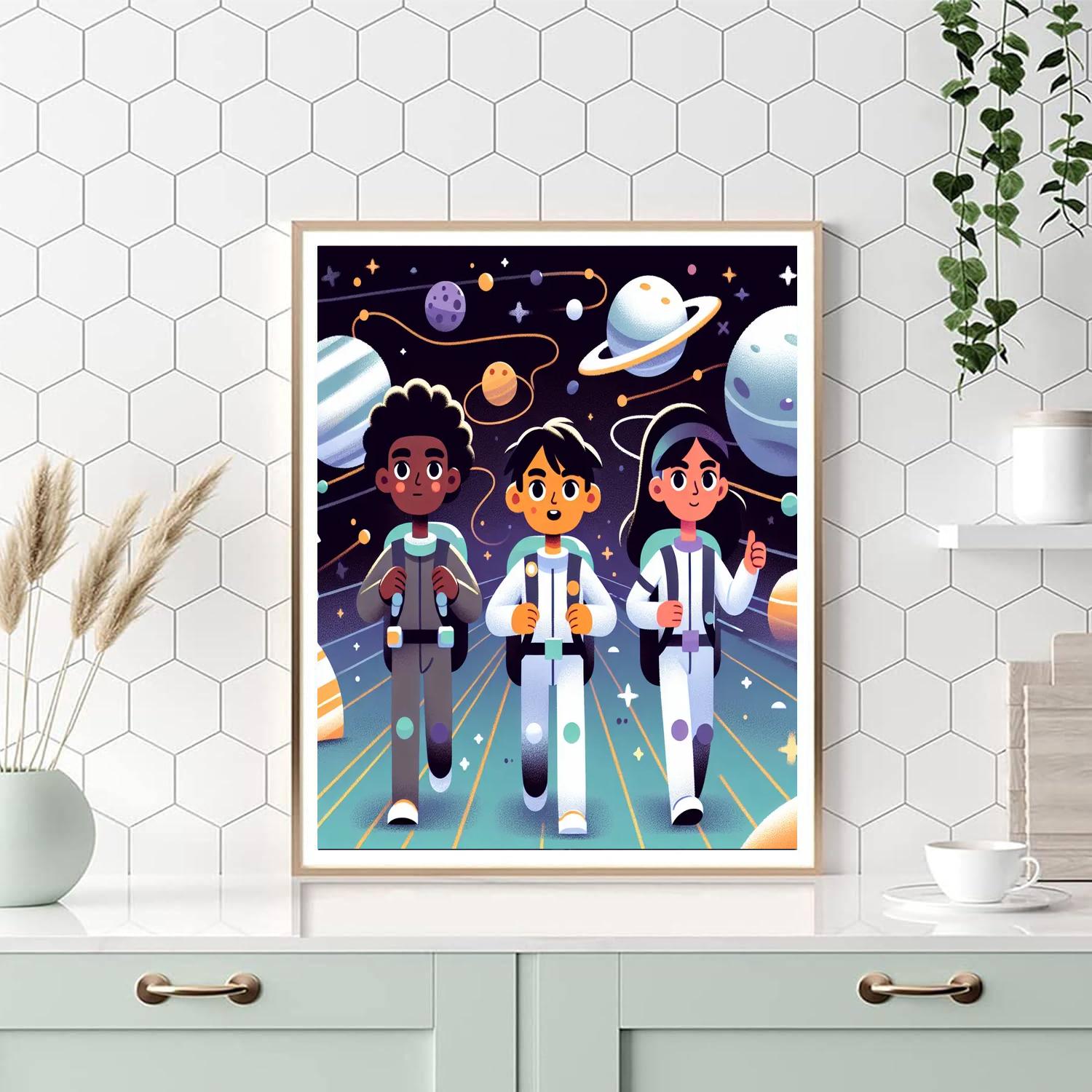 Astral Adventure Seekers Paint By Numbers Art