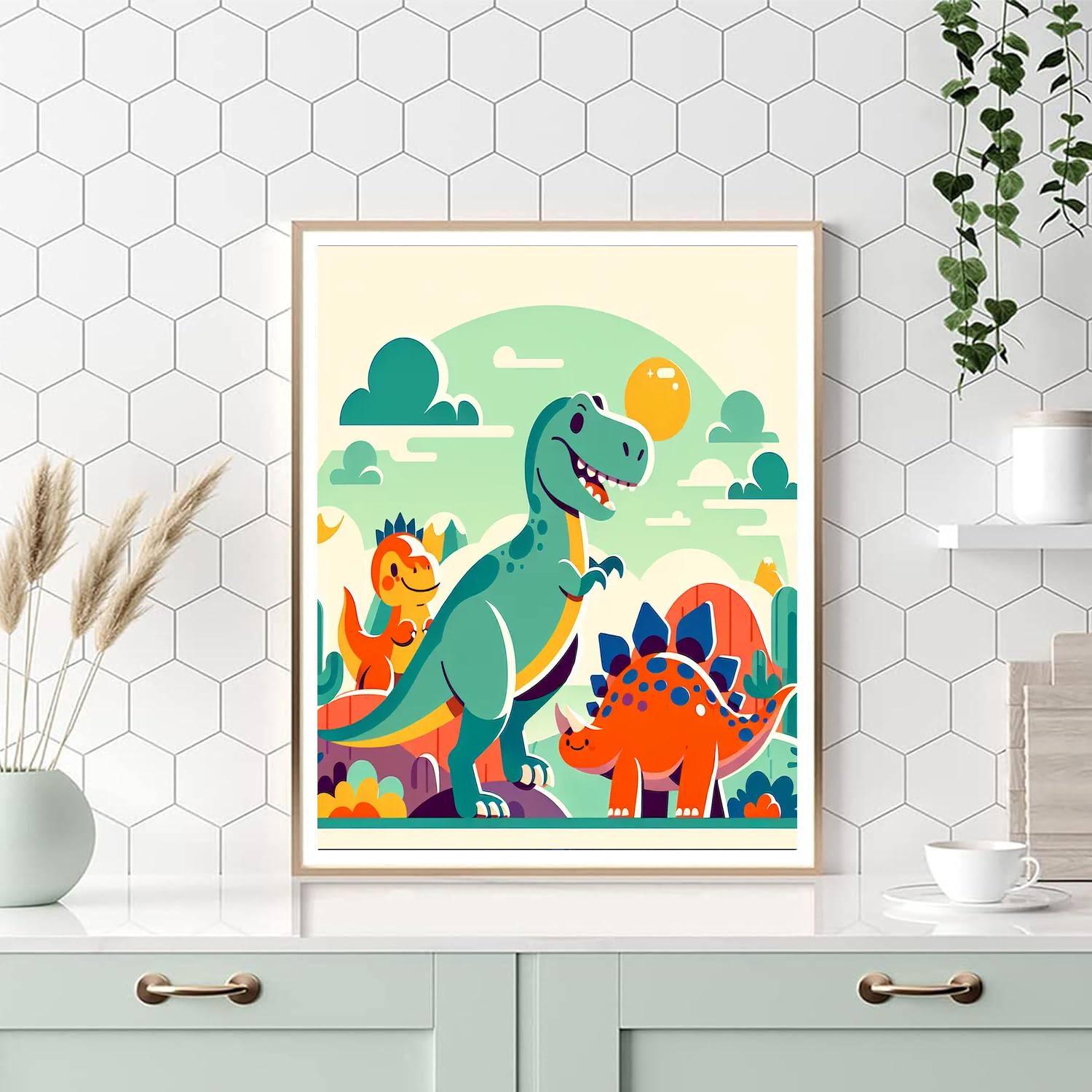 Happy Dino Days Numbered Painting Kits