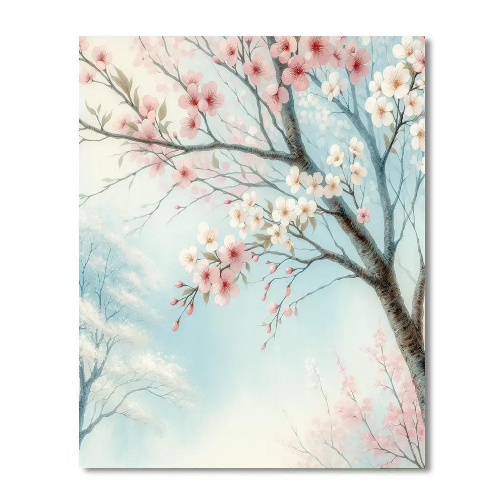 Cherry Blossom Harmony DIY Paint By Numbers
