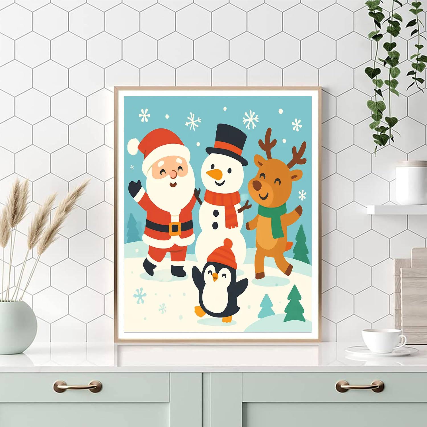 Joyful Holiday Adventure Paint By Numbers Kits