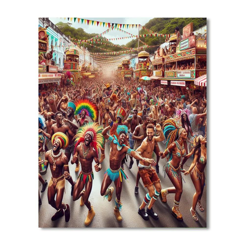 Bacchanal Carnival Paint By Numbers Art
