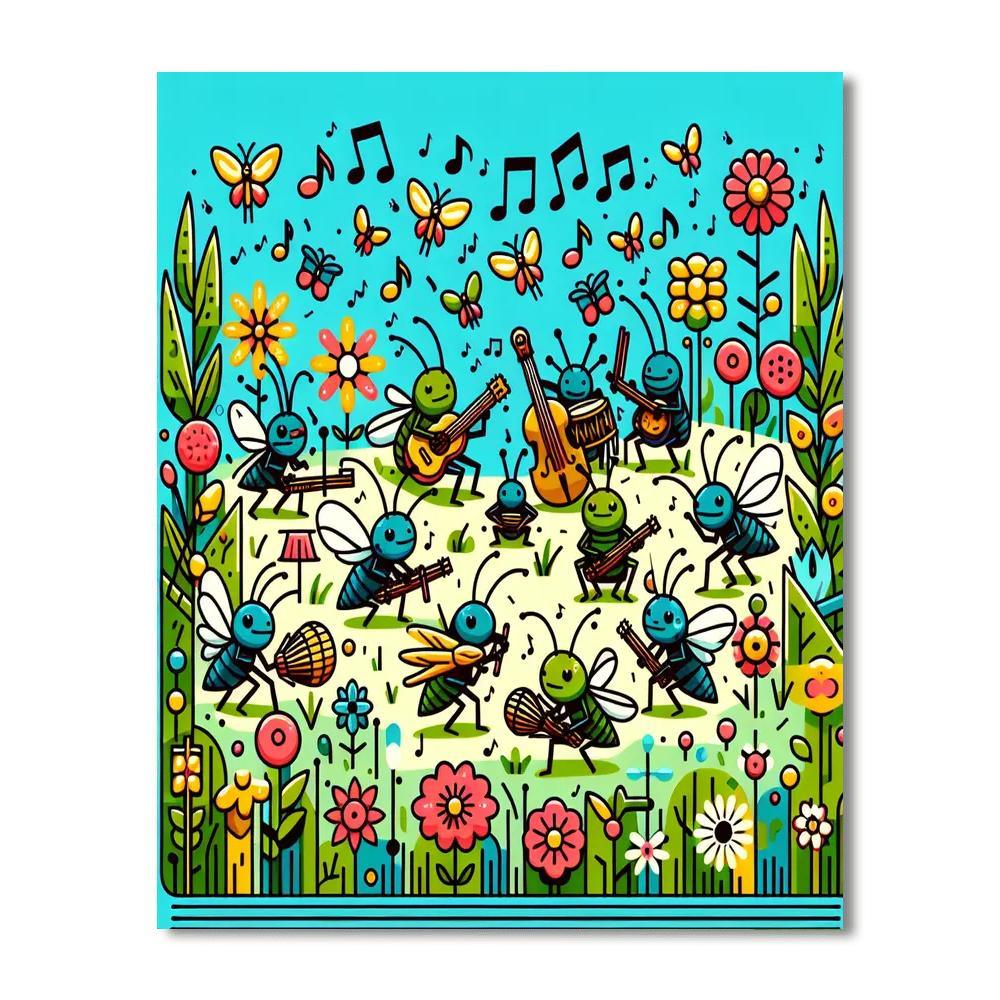 Chirpy Cricket Concert Numbered Painting Kits
