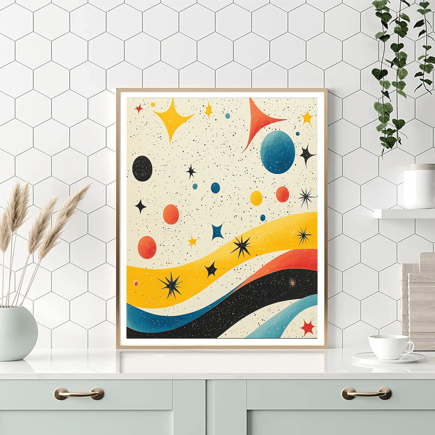 Joan Miró Inspired Celestial Wonderland  Paint By Number