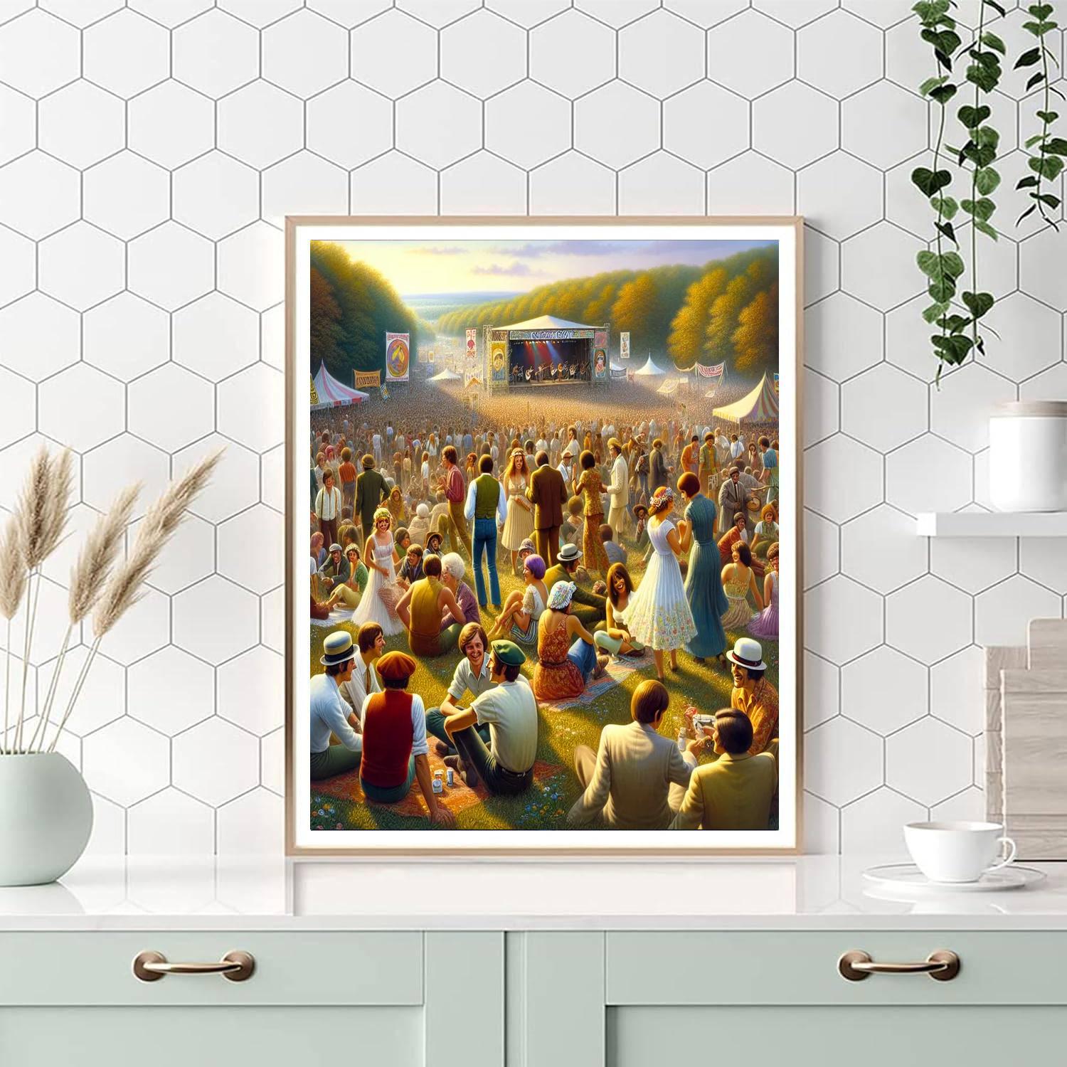 Woodstock Festival - Bethel Numbered Painting Kits