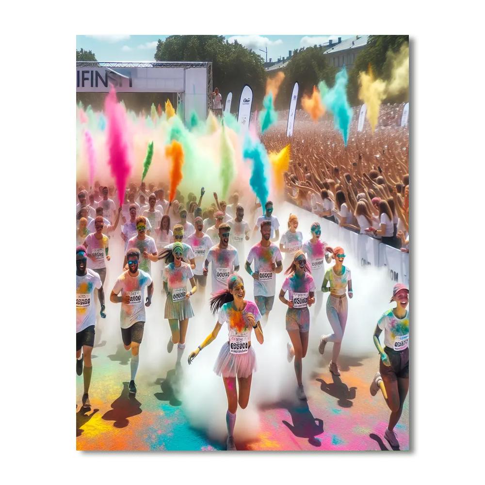 The Color Run - Global Painting By Numbers Kit