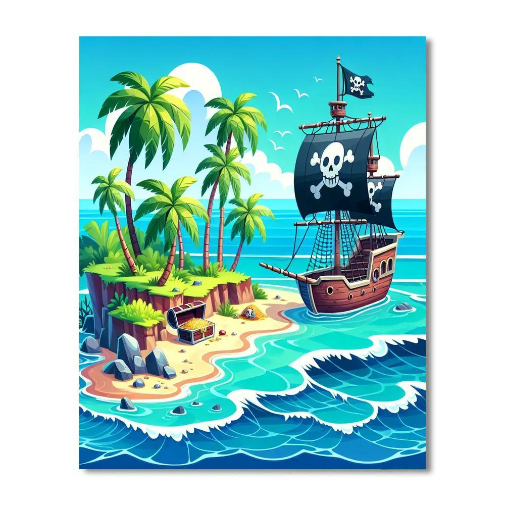 Treasure Island Mystery Paint By Numbers Kits