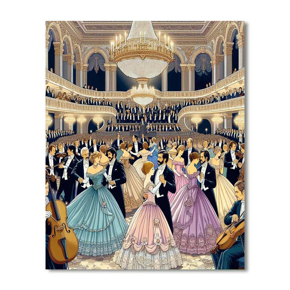 Waltz Ball - Austria Number Painting