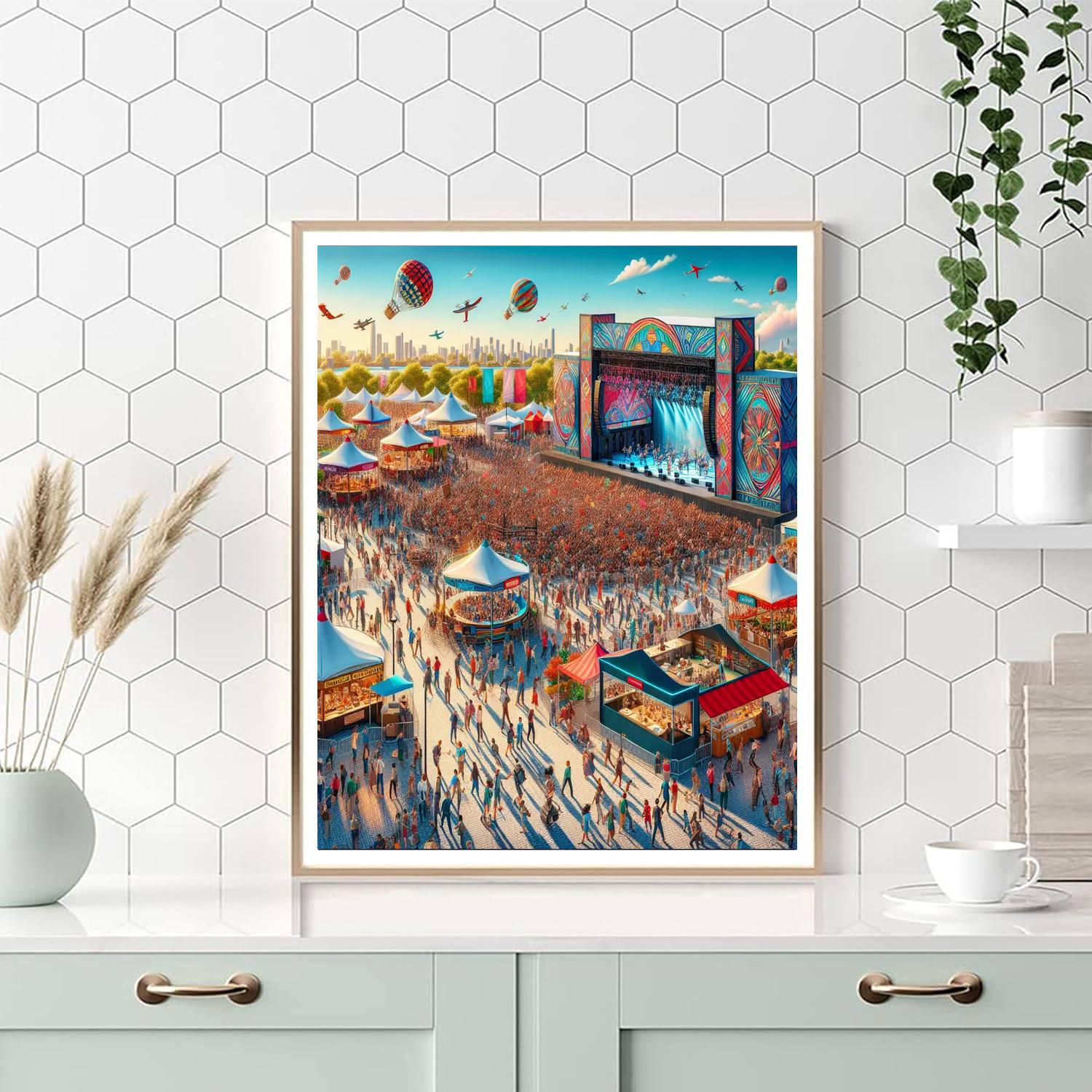 Fête De L'humanité - France DIY Paint By Numbers