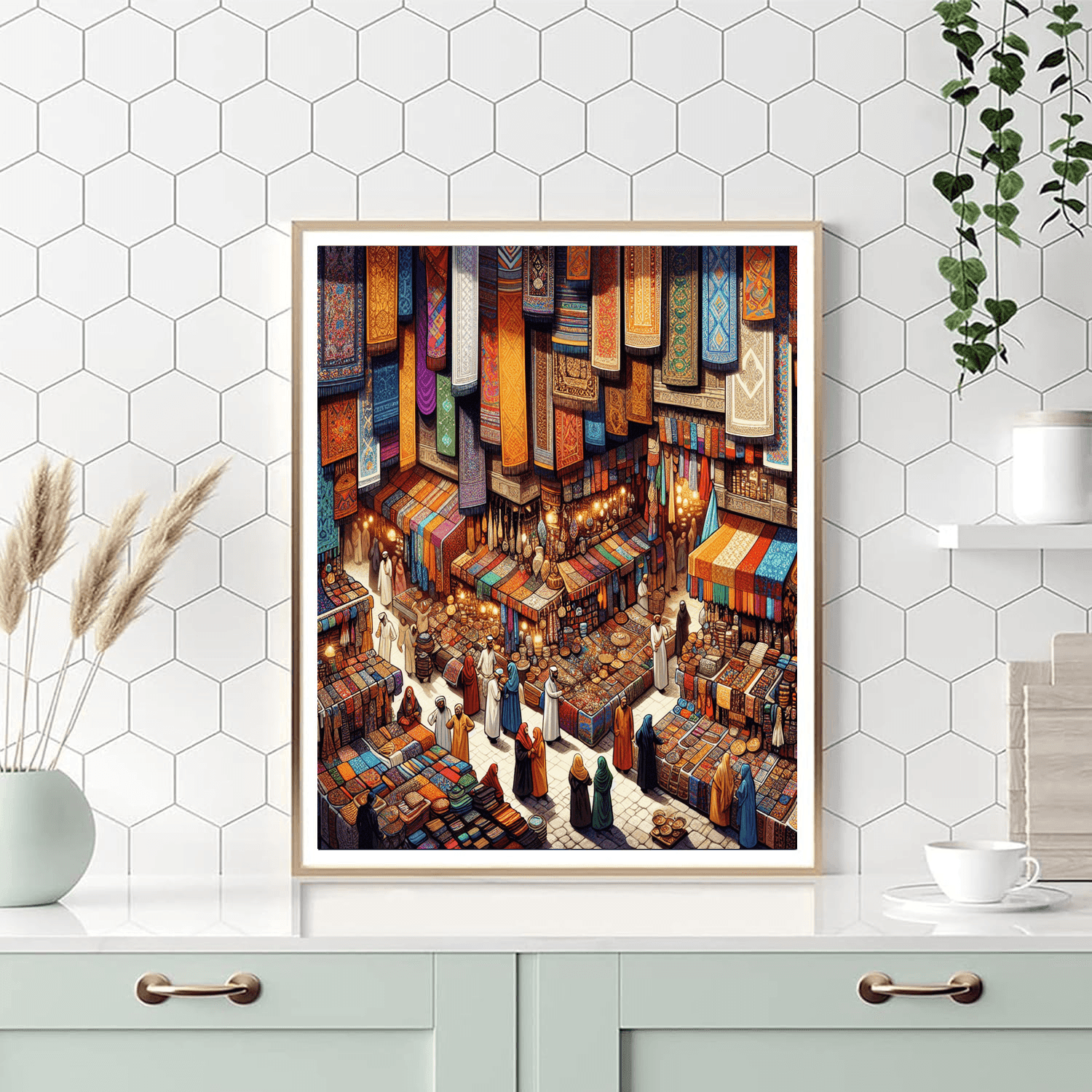 Eccentric Bohemian Bazaar Number Painting
