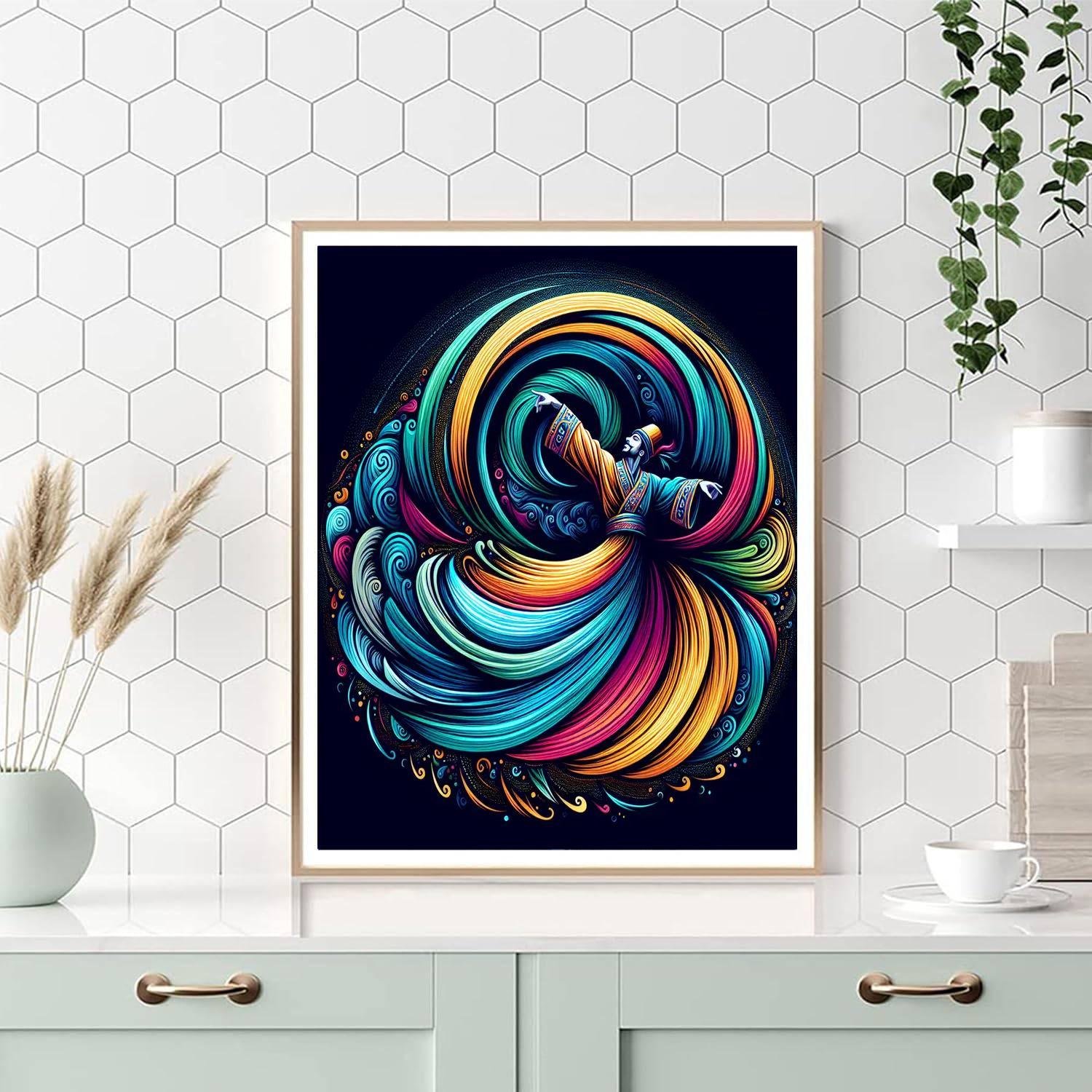 Whirling Dervish Painting By Numbers Kit