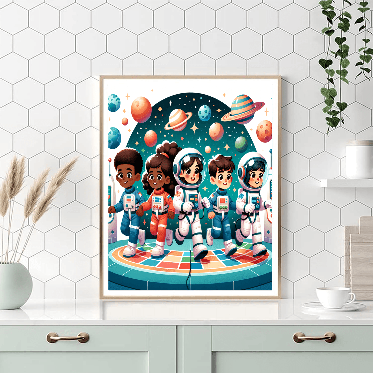 Space Station Explorers Numbered Painting Kits