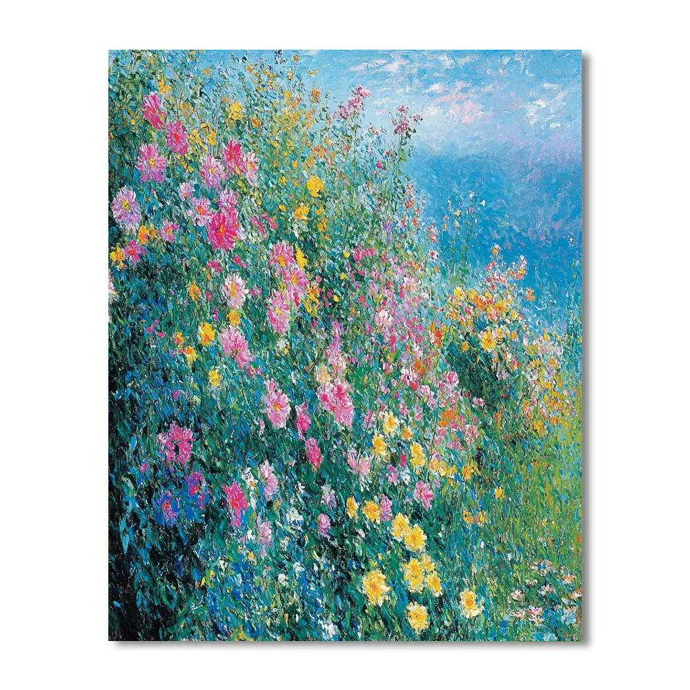 Claude Monet Inspired Dreamy Flower Garden  Paint By Numbers Kits
