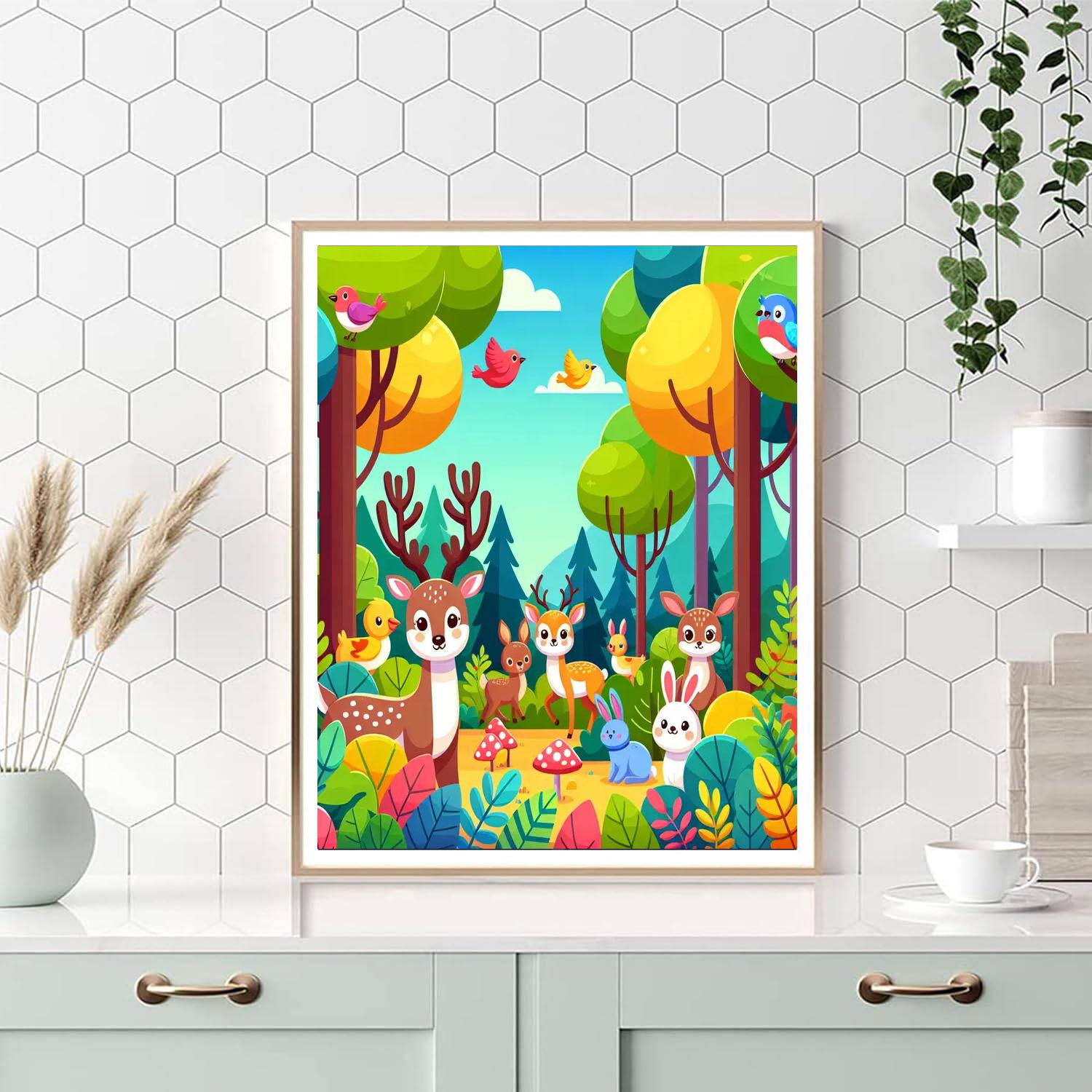 Friends In The Wild Paint By Color