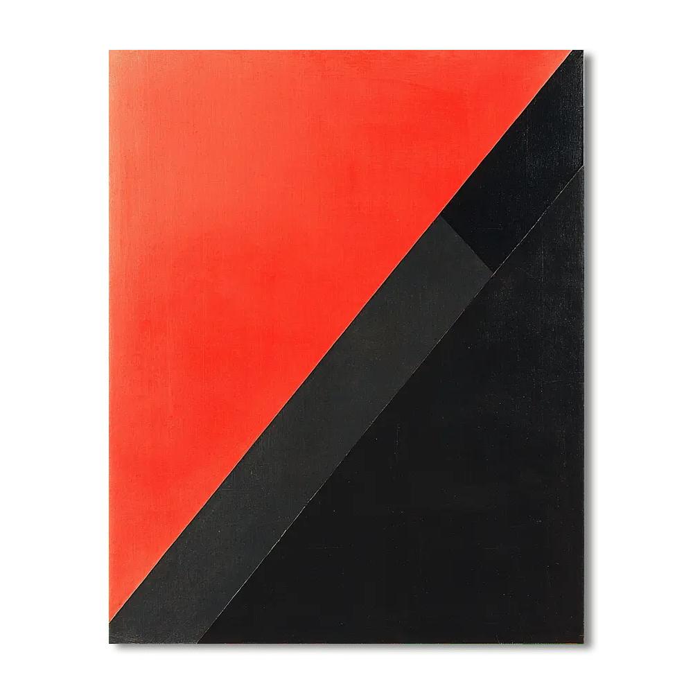 Kazimir Malevich Inspired Dichotomy Of Forms  Numbered Painting Kits