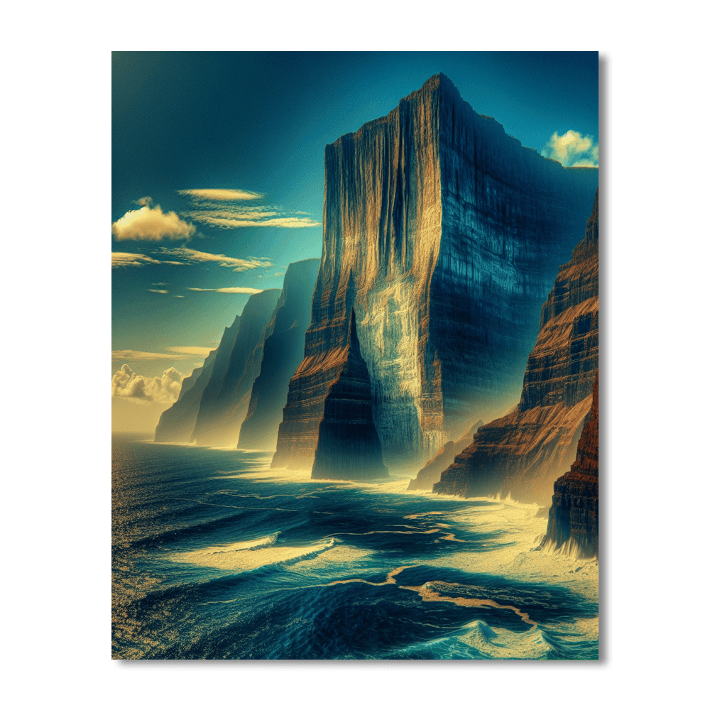 Majestic Coastal Cliffs Paint By Numbers