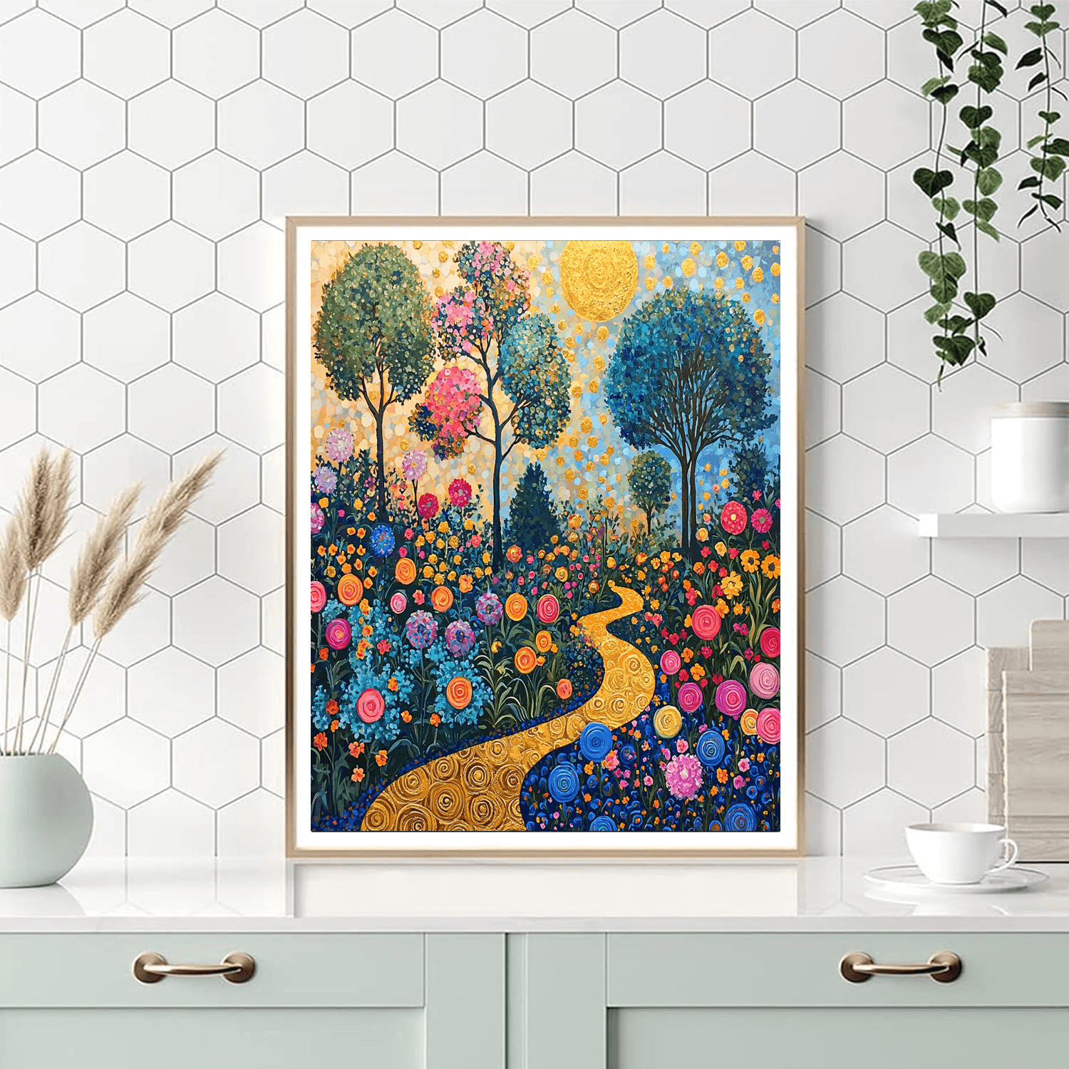 Gustav Klimt Inspired Gustav's Ethereal Garden  Paint By Numbers Kits