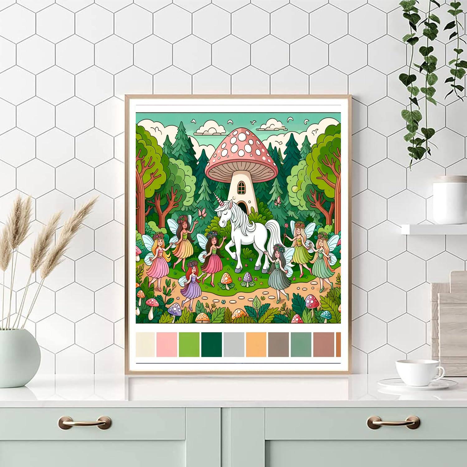 Fantasy Fae Celebration DIY Paint By Numbers