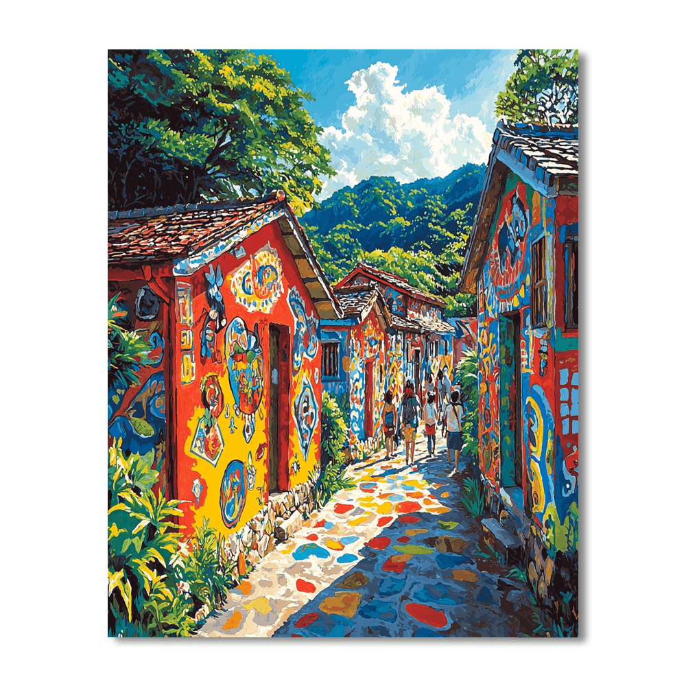 Rainbow Village - Taichung Paint By Numbers