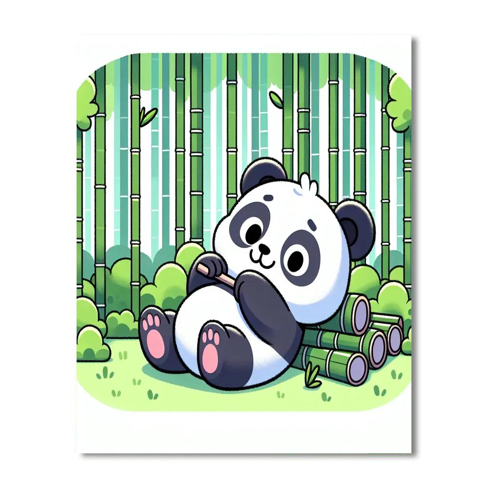 Giant Panda Playground Paint By Numbers