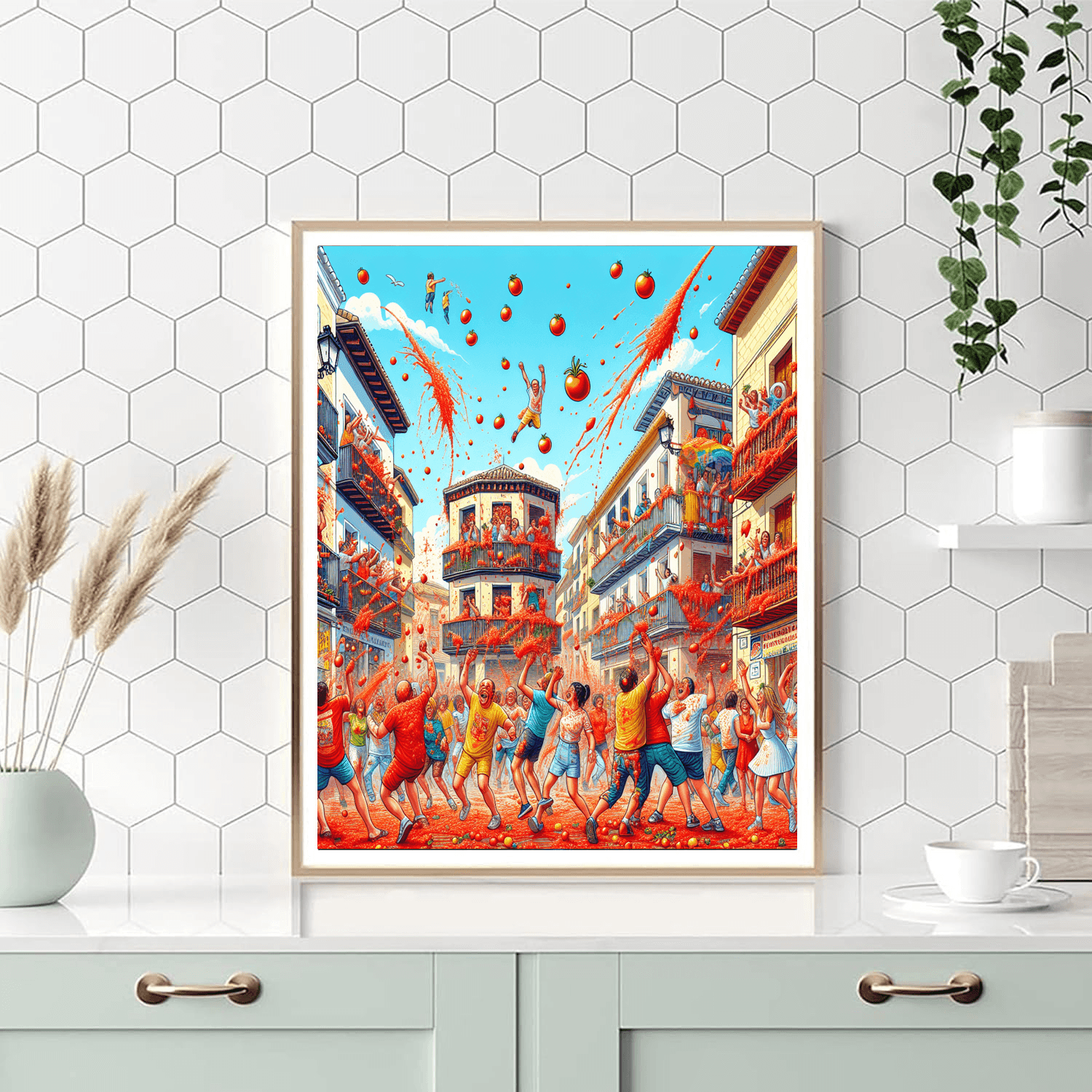 La Tomatina - Valencia Paint By Numbers Art