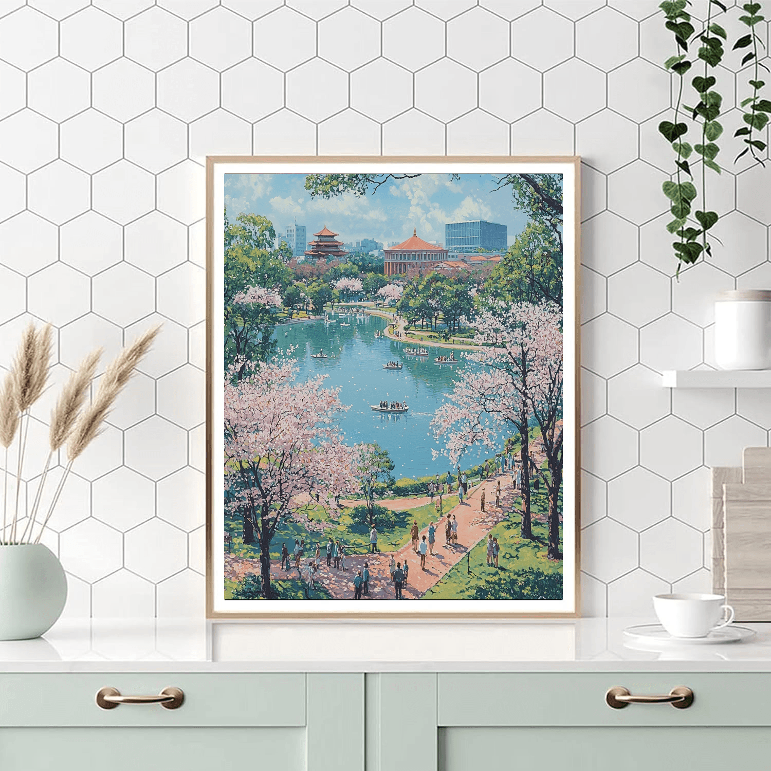 Ueno Park - Tokyo Numbered Painting Kits