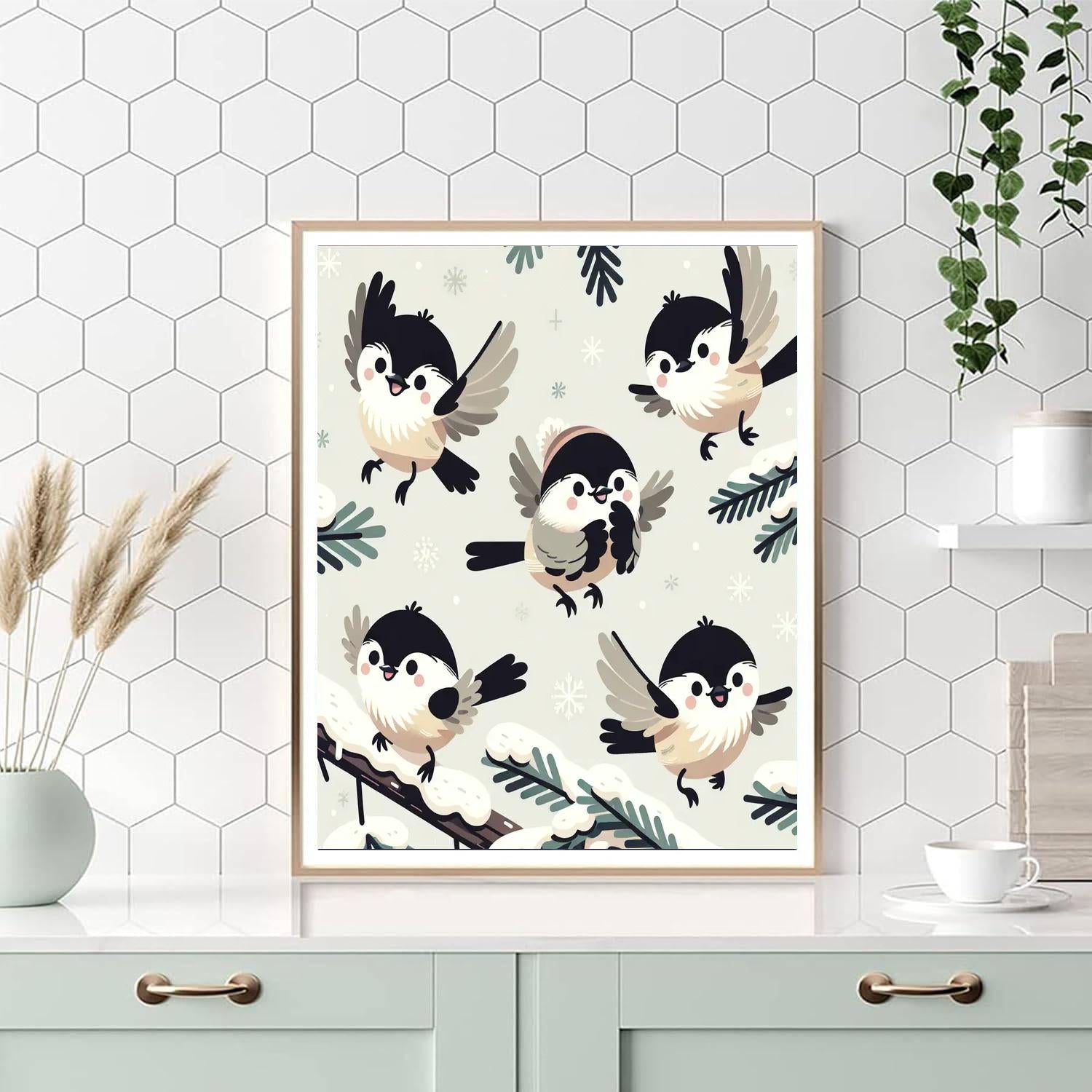 Chilly Chickadees Paint By Numbers Kits