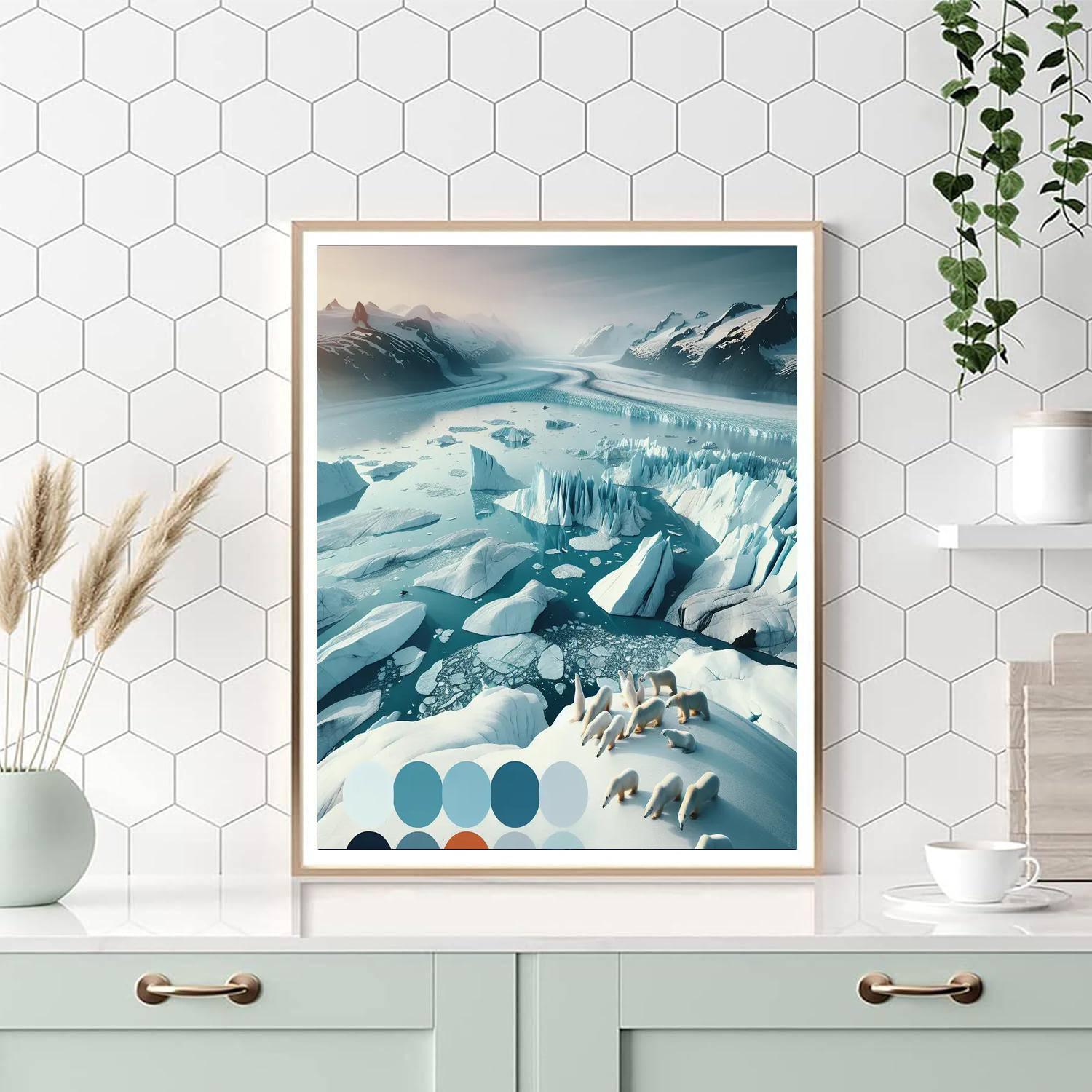 Majestic Polar Adventure Numbered Painting Kits