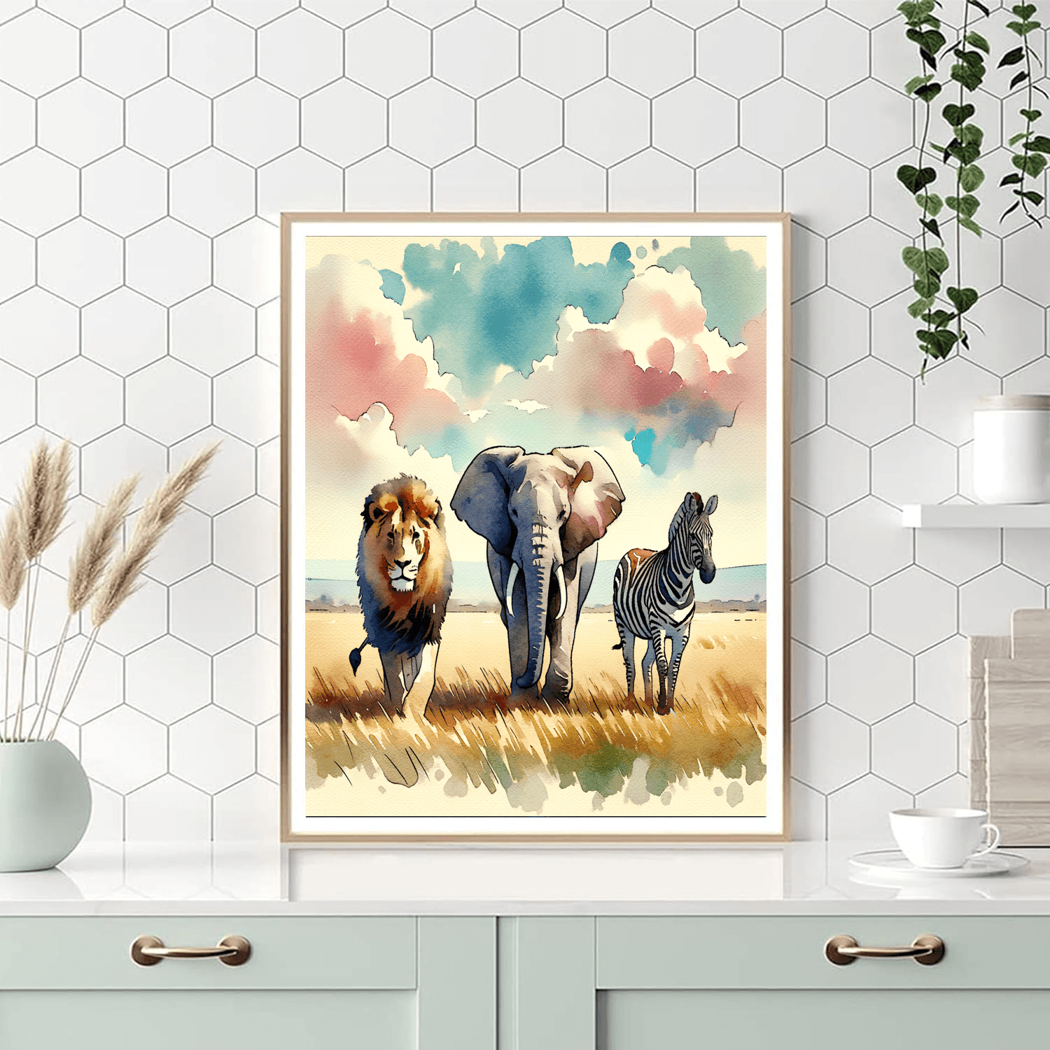 Safari Animal Quest Adventure - DIY Painting By Numbers Kit
