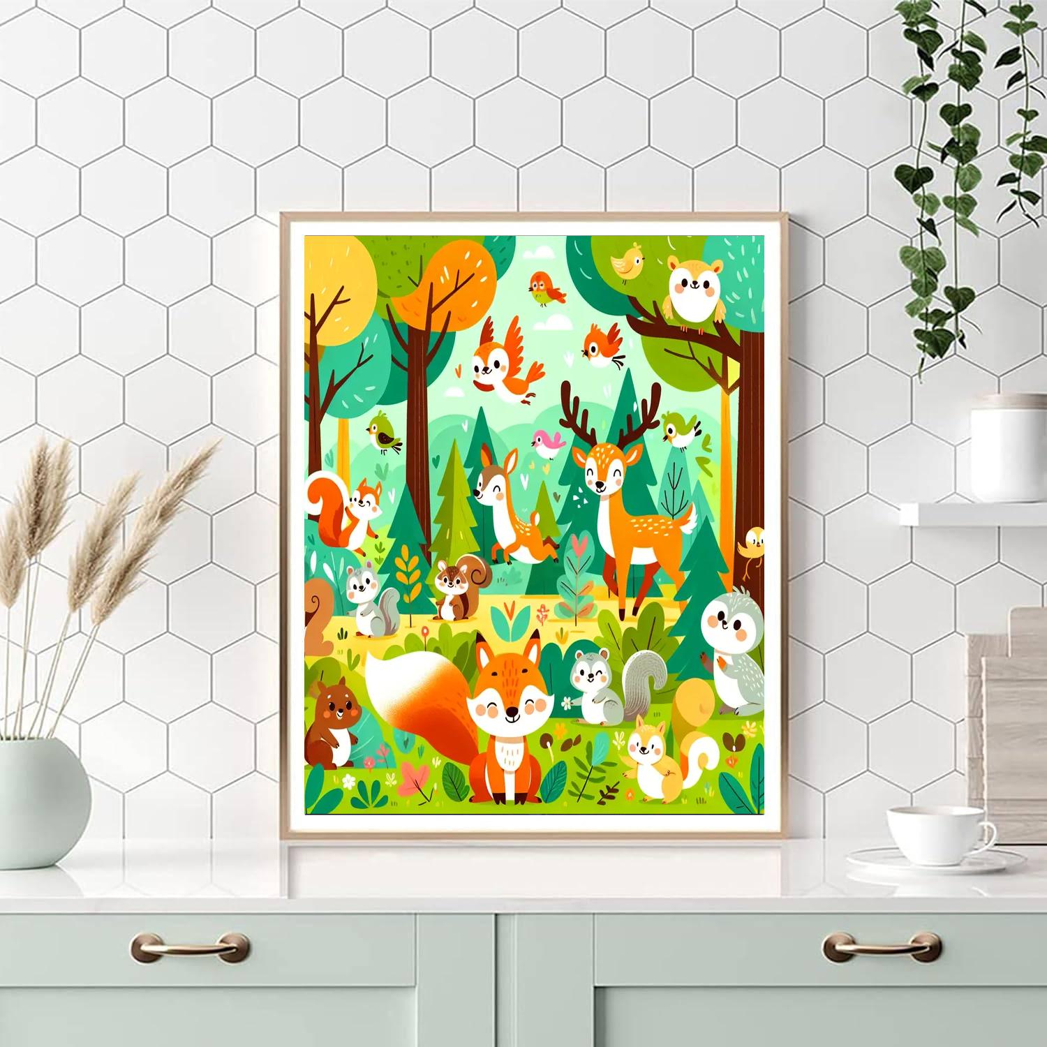 Forest Adventure Buddies Numbered Painting Kits