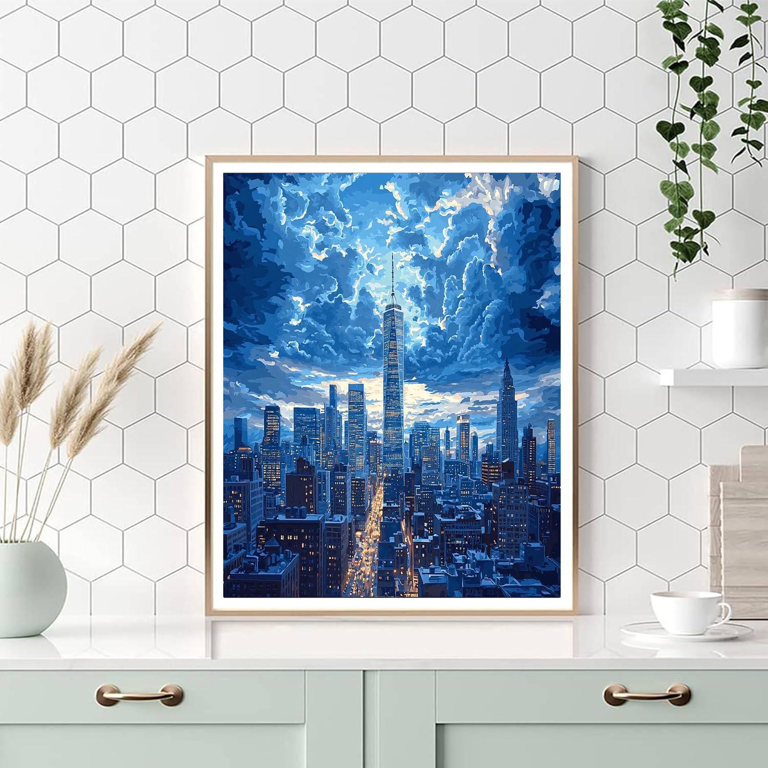 Edward Hopper Inspired City Skylines  DIY Paint By Numbers