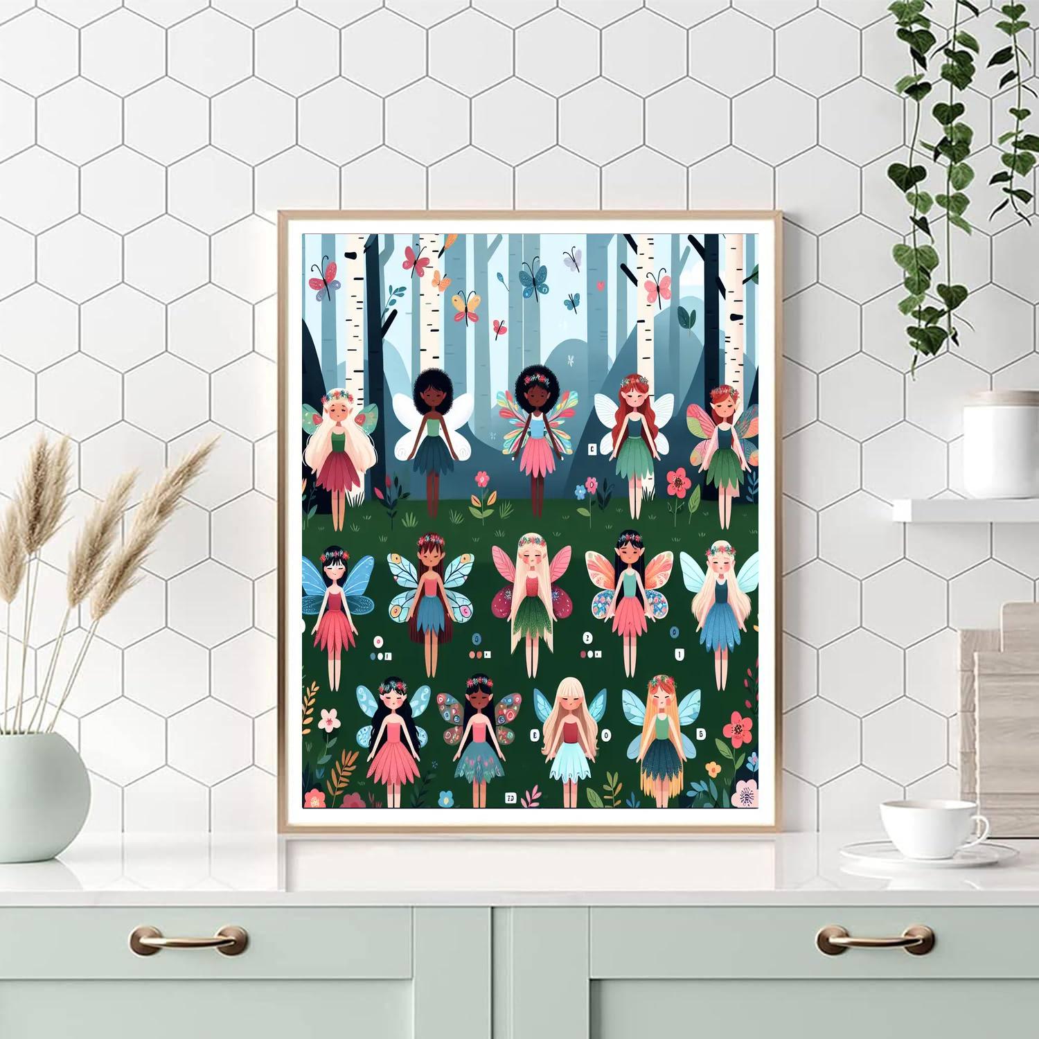 Fabled Woodland Fairies Paint By Color