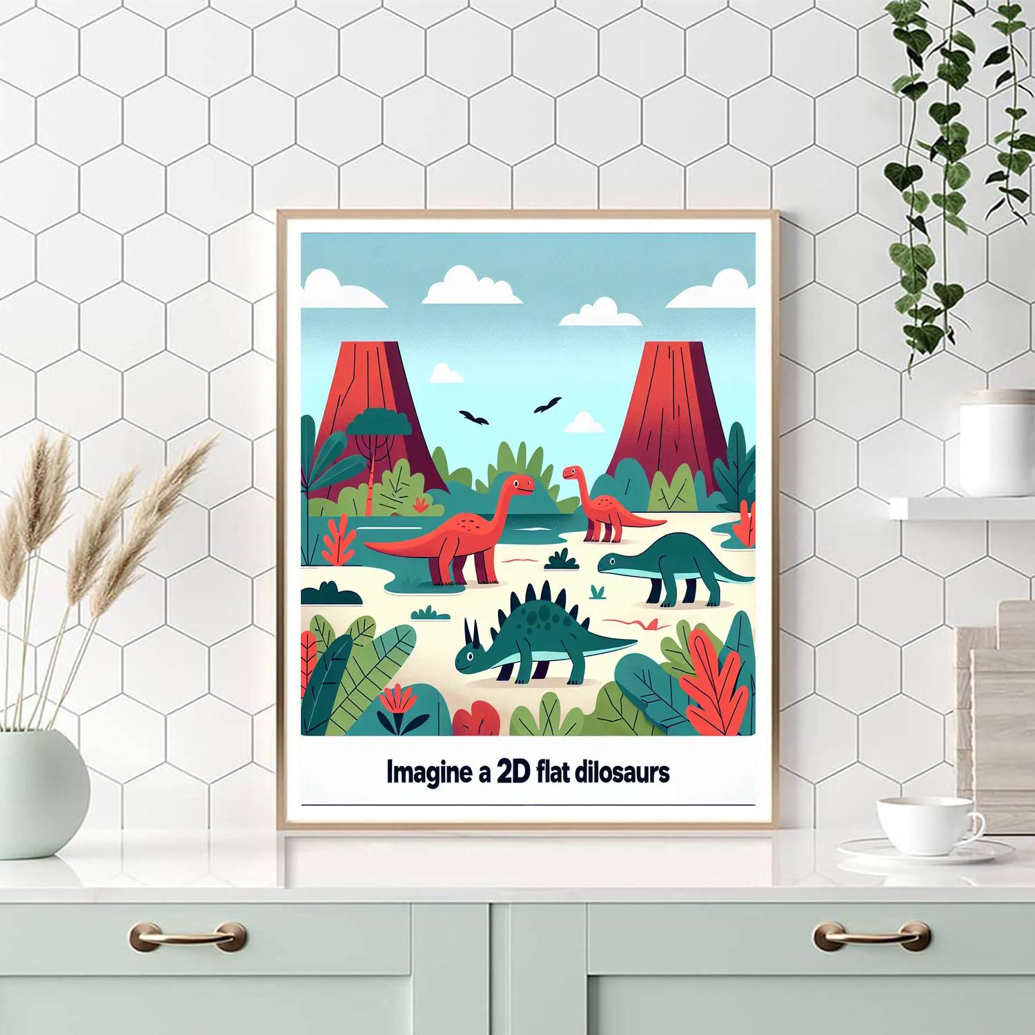 Prehistoric Adventure Painting Number Kit