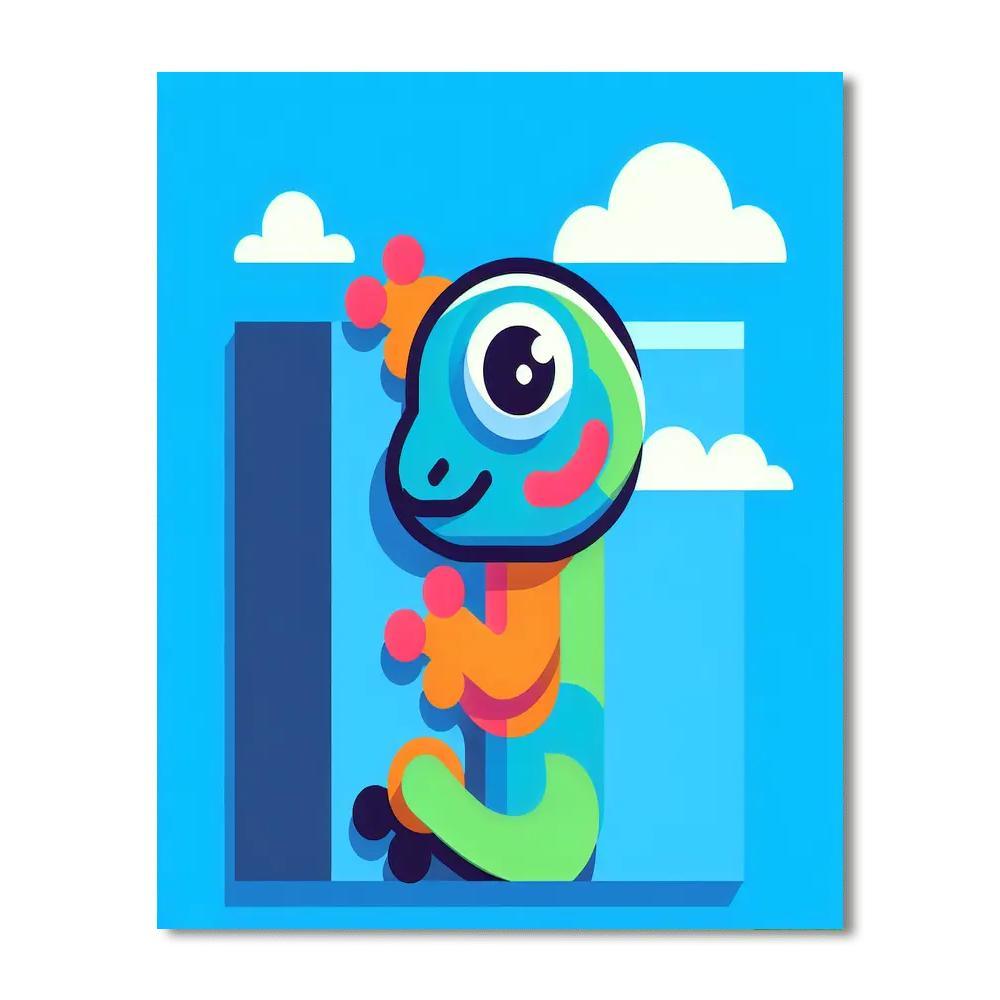 Gracious Gecko Painting By Numbers Kit