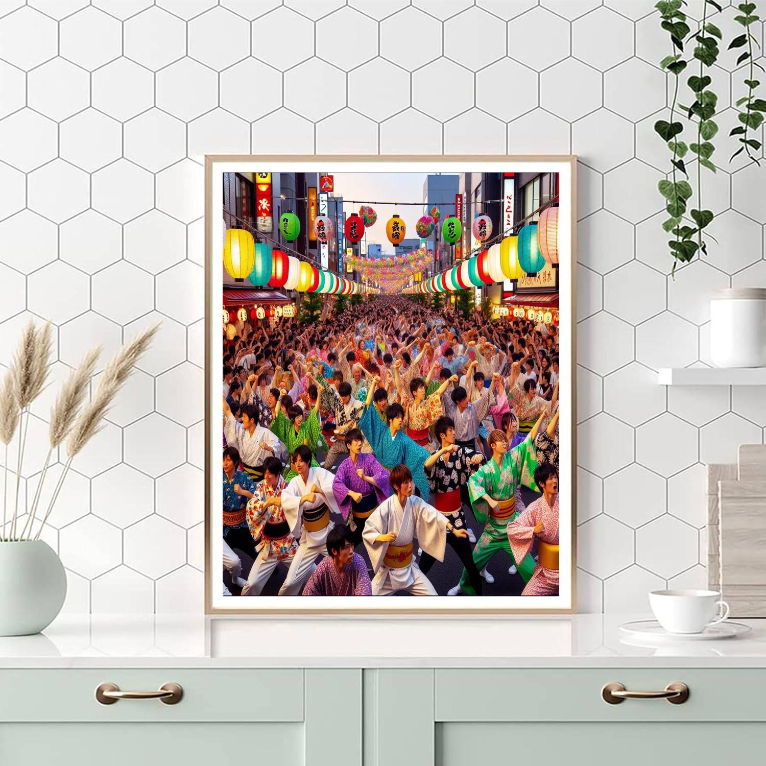 Matsuri Awa Odori - Japan Number Painting