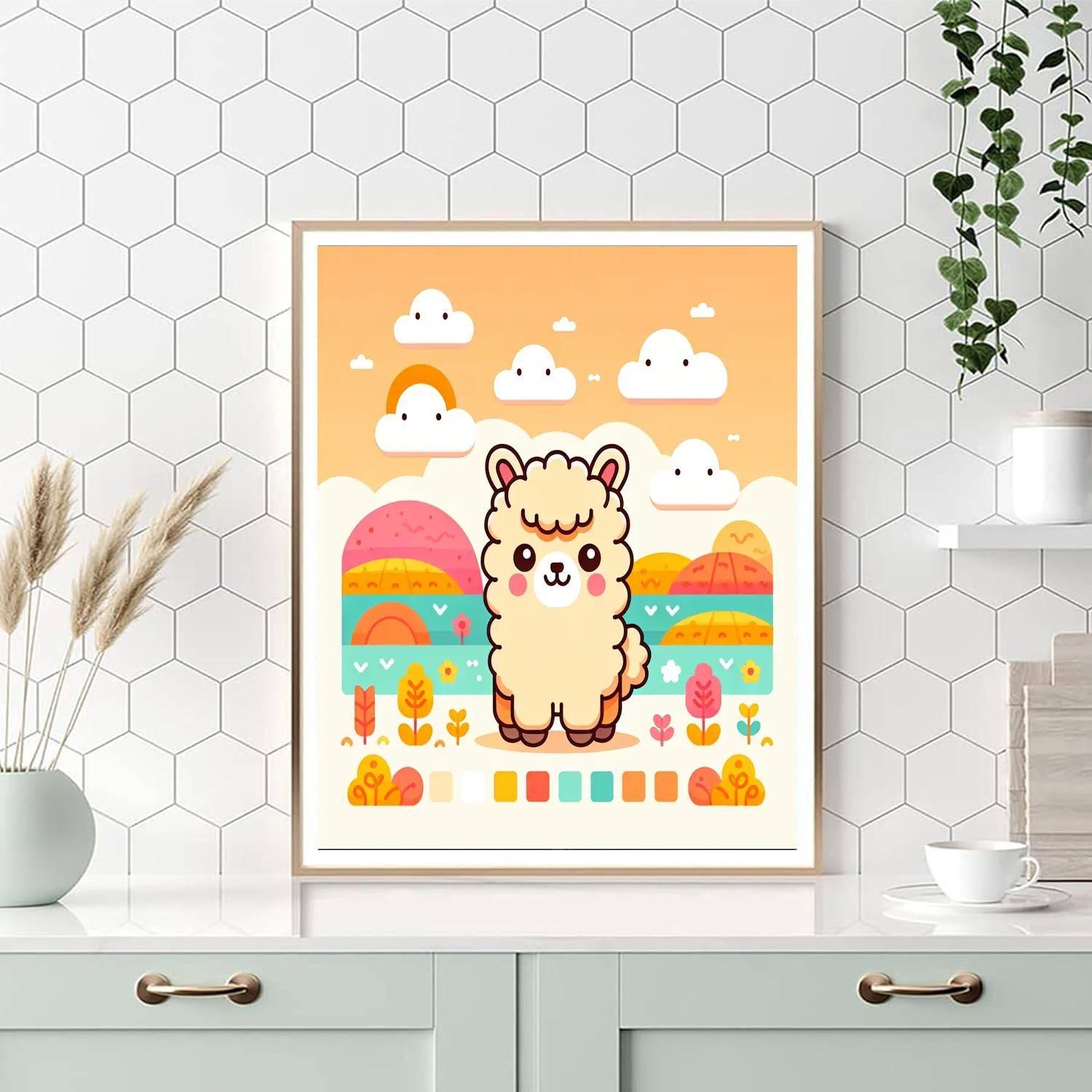 Adventurous Alpaca Journey Painting By Numbers Kit
