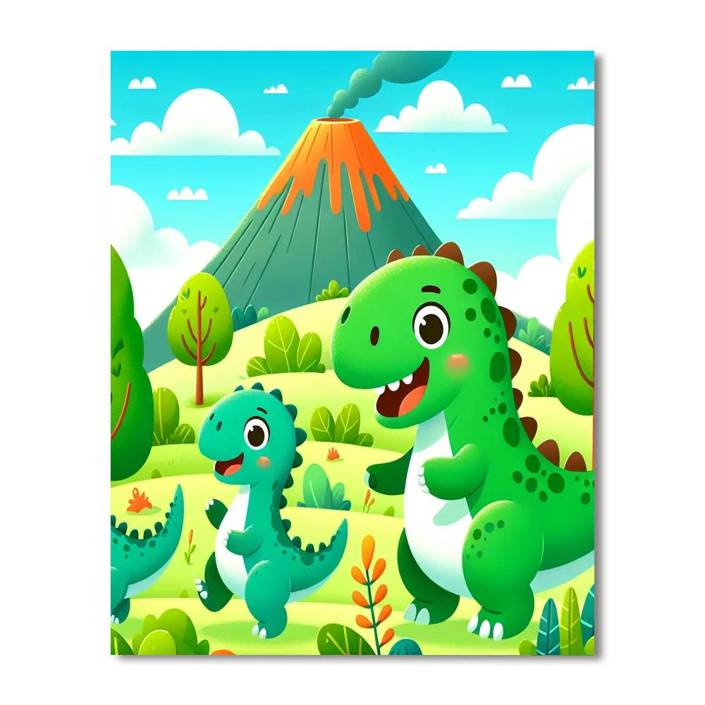 Dandy Dinos Number Painting